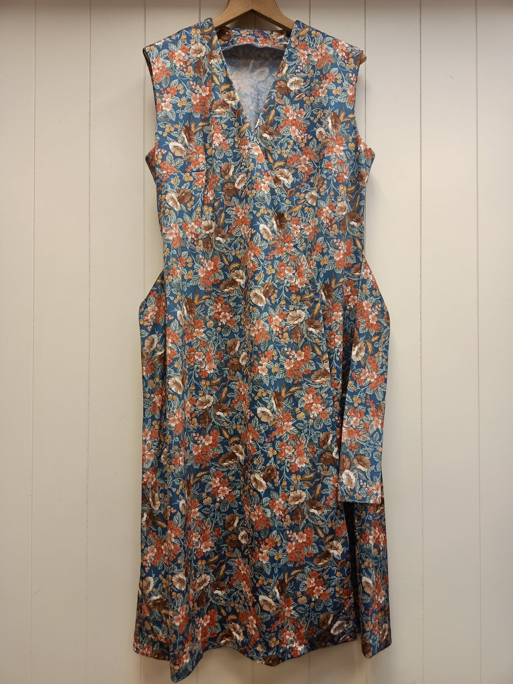 Vintage Floral Crossover Dress