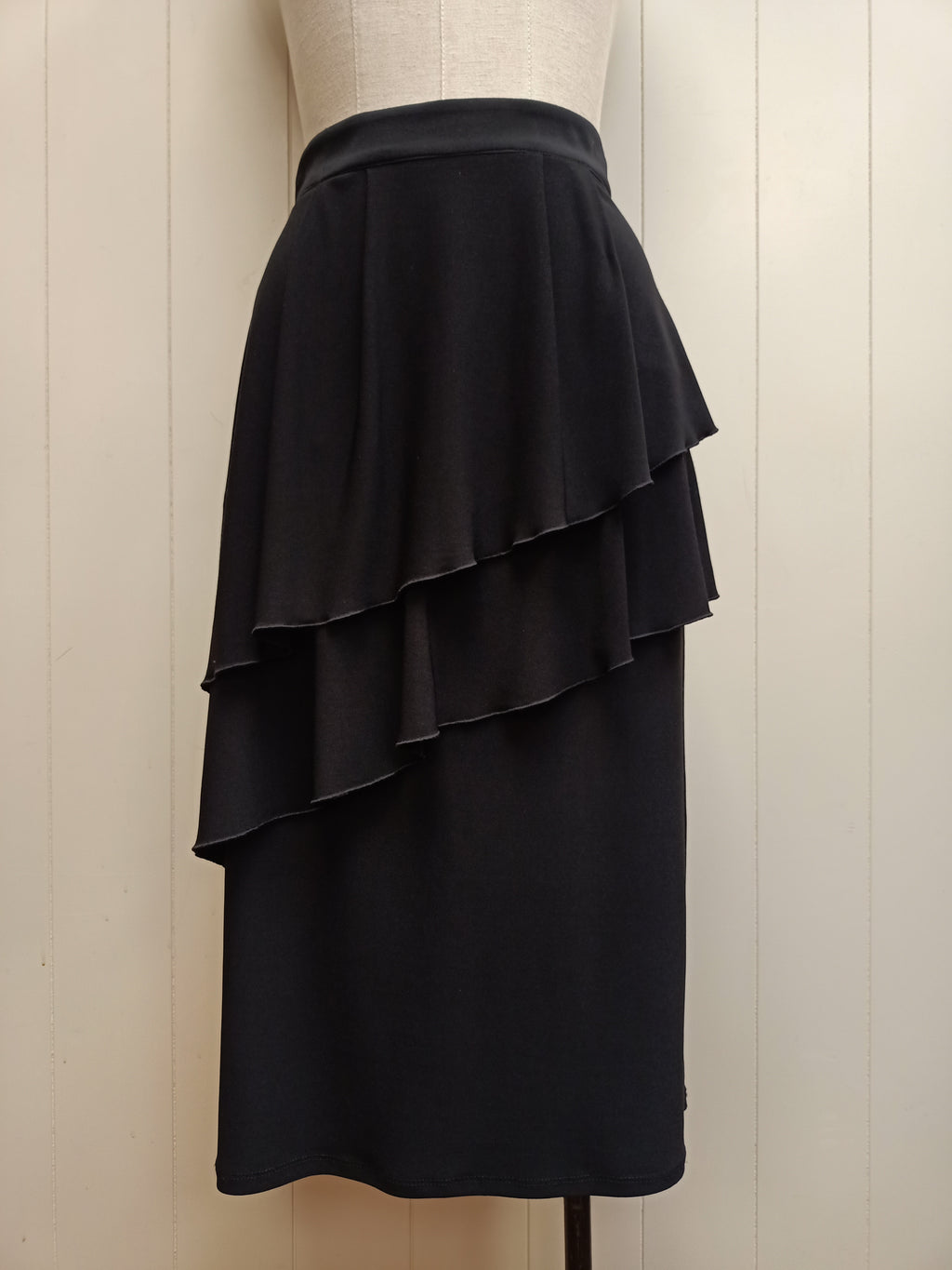 Vintage Rubi Michel Ruffle Pencil Skirt