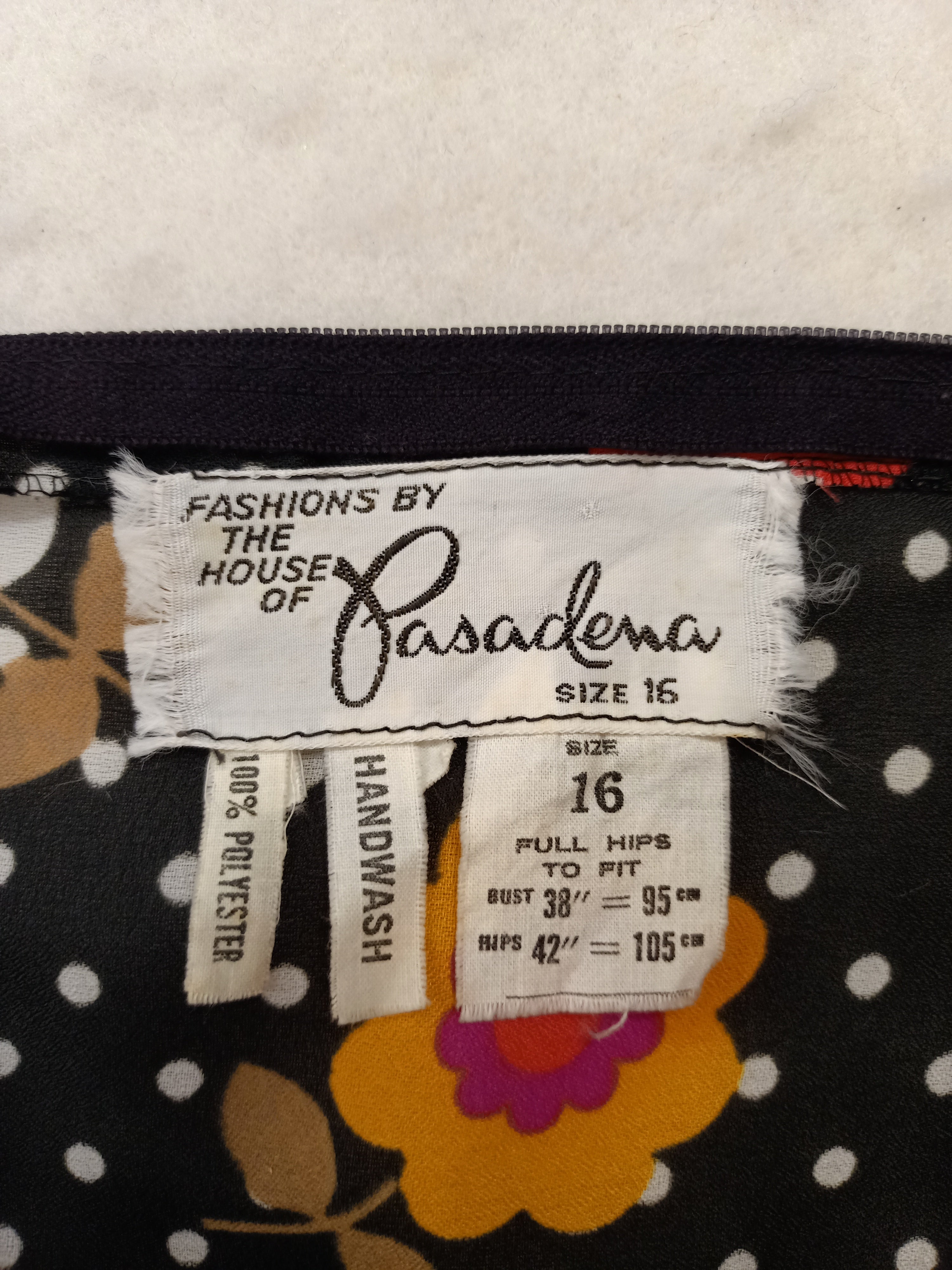 Vintage Pasadena Floral Pleat Dress