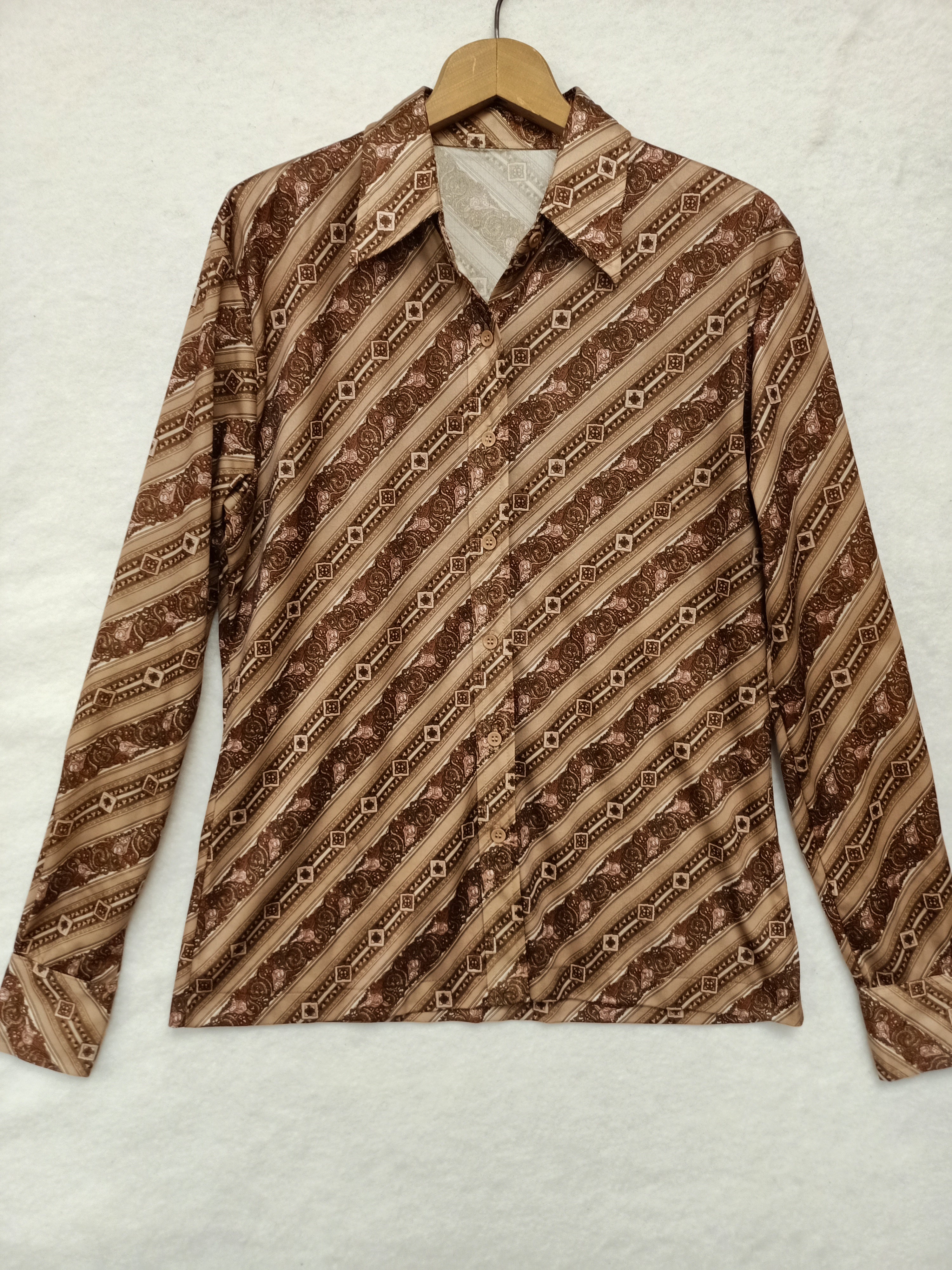 Vintage Medallion Striped Shirt