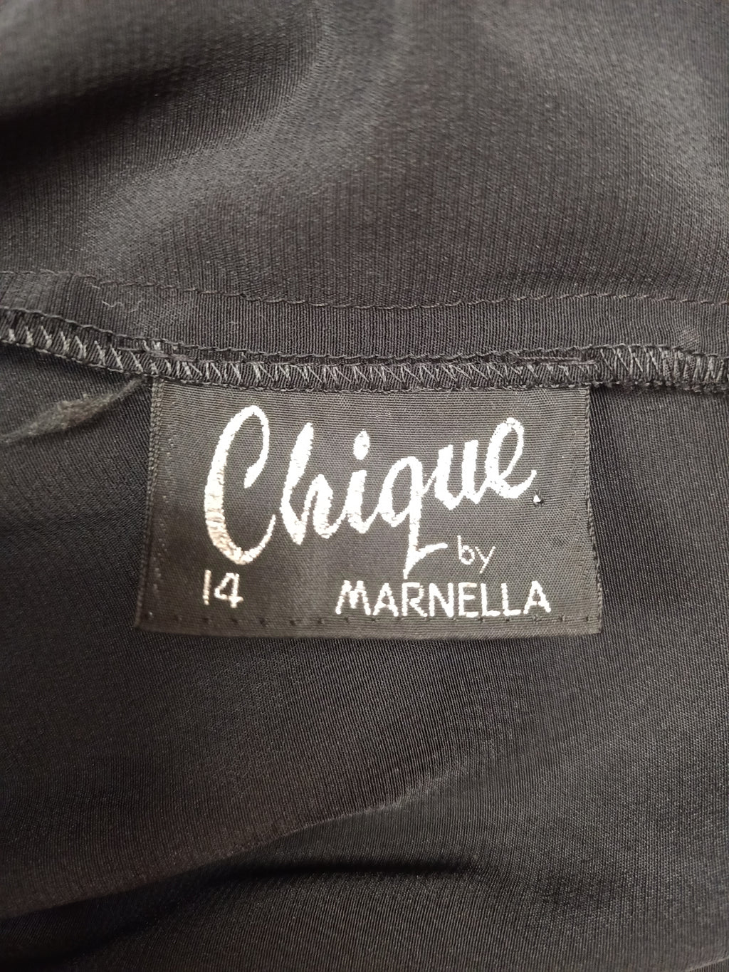 Vintage Chique Sequin Black Dress