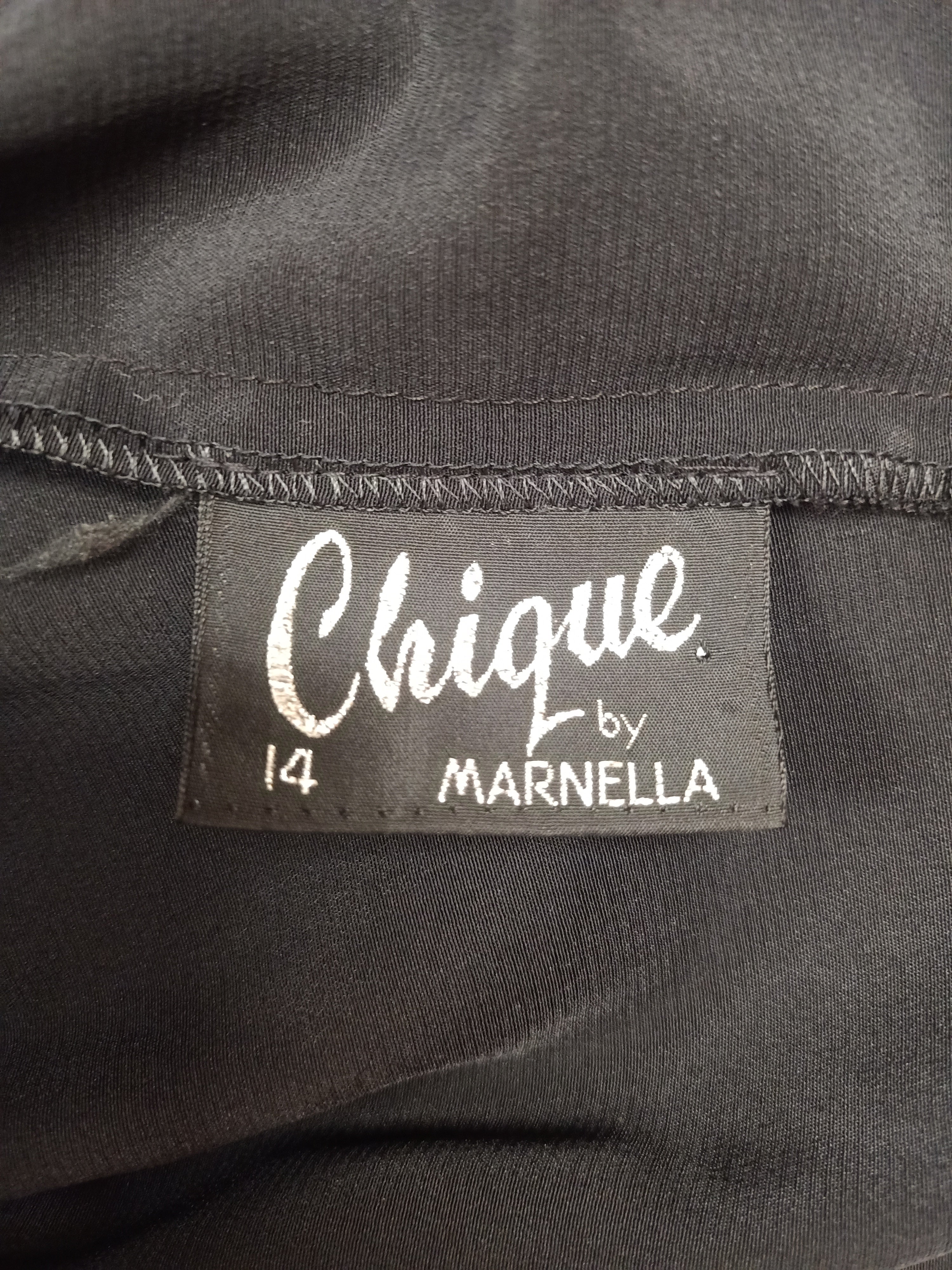 Vintage Chique Sequin Black Dress