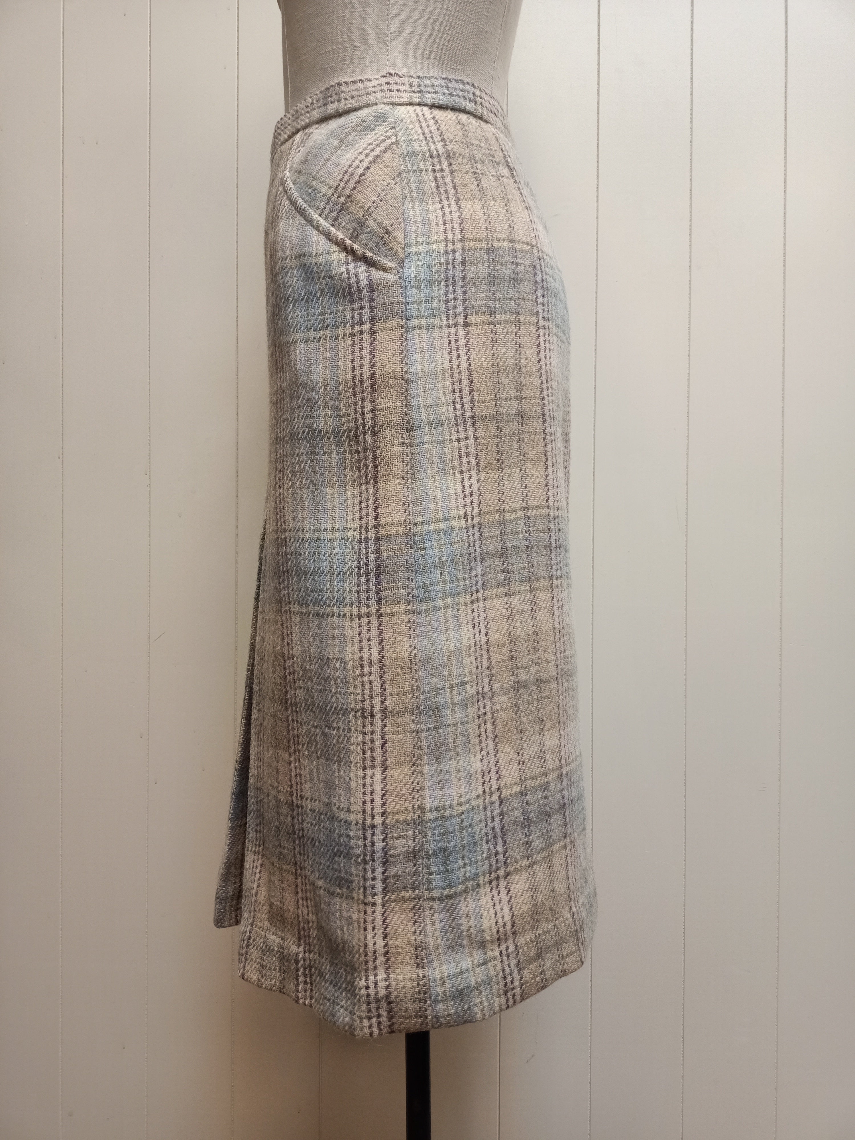 Vintage Stylemaster Plaid Wool Skirt