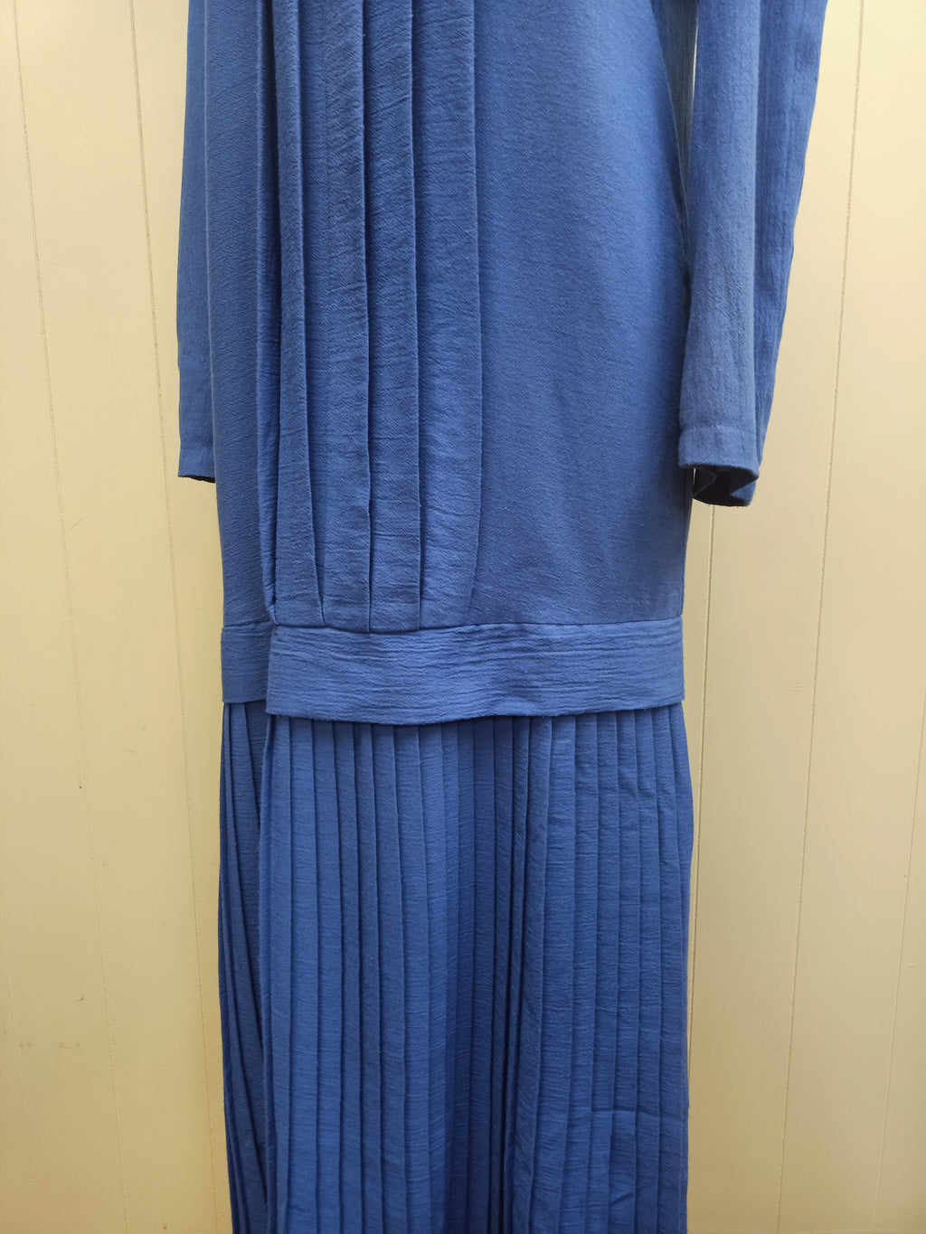 Vintage Blue Drop Waist Dress