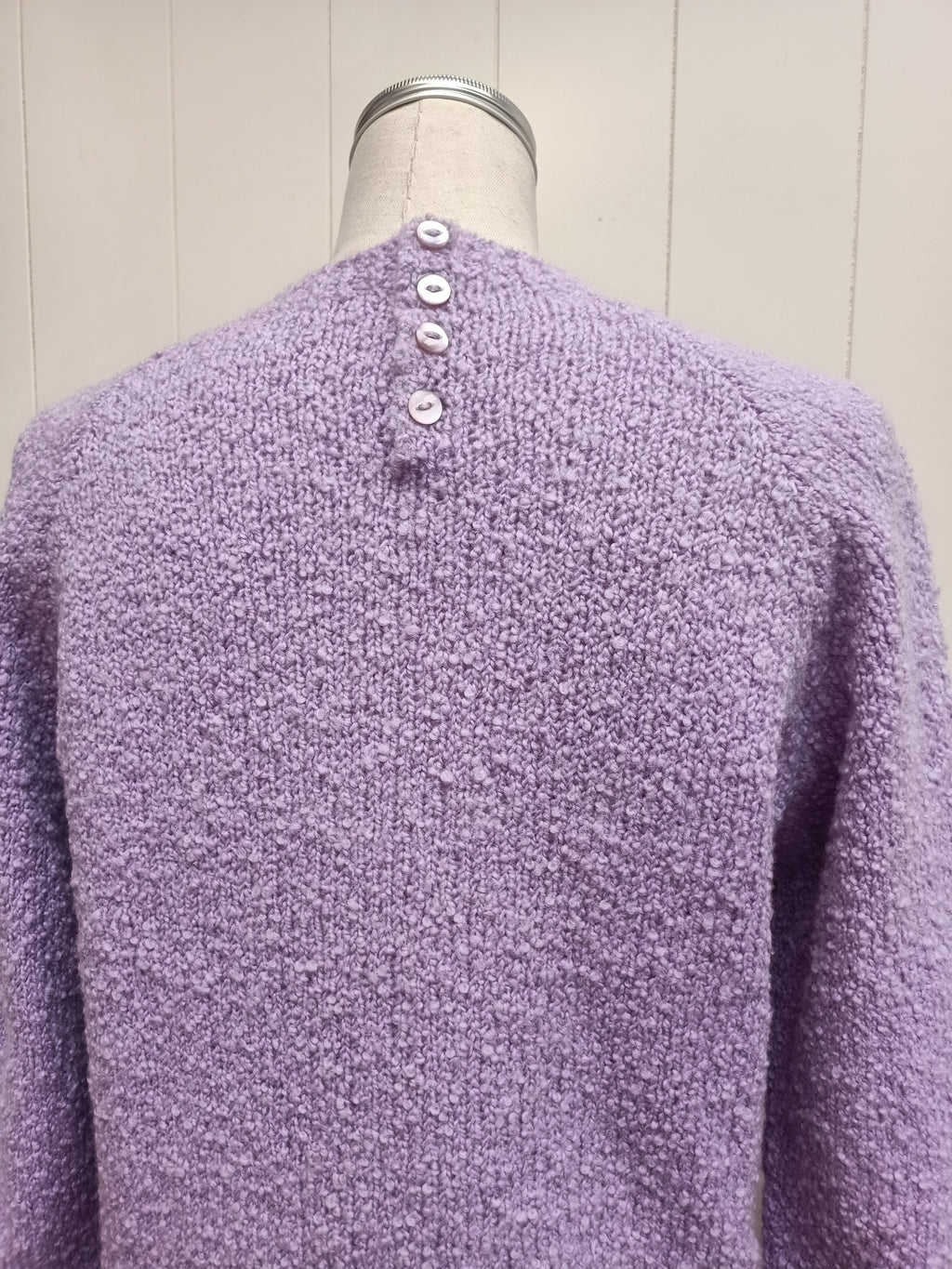 Vintage Purple Boucle Sweater
