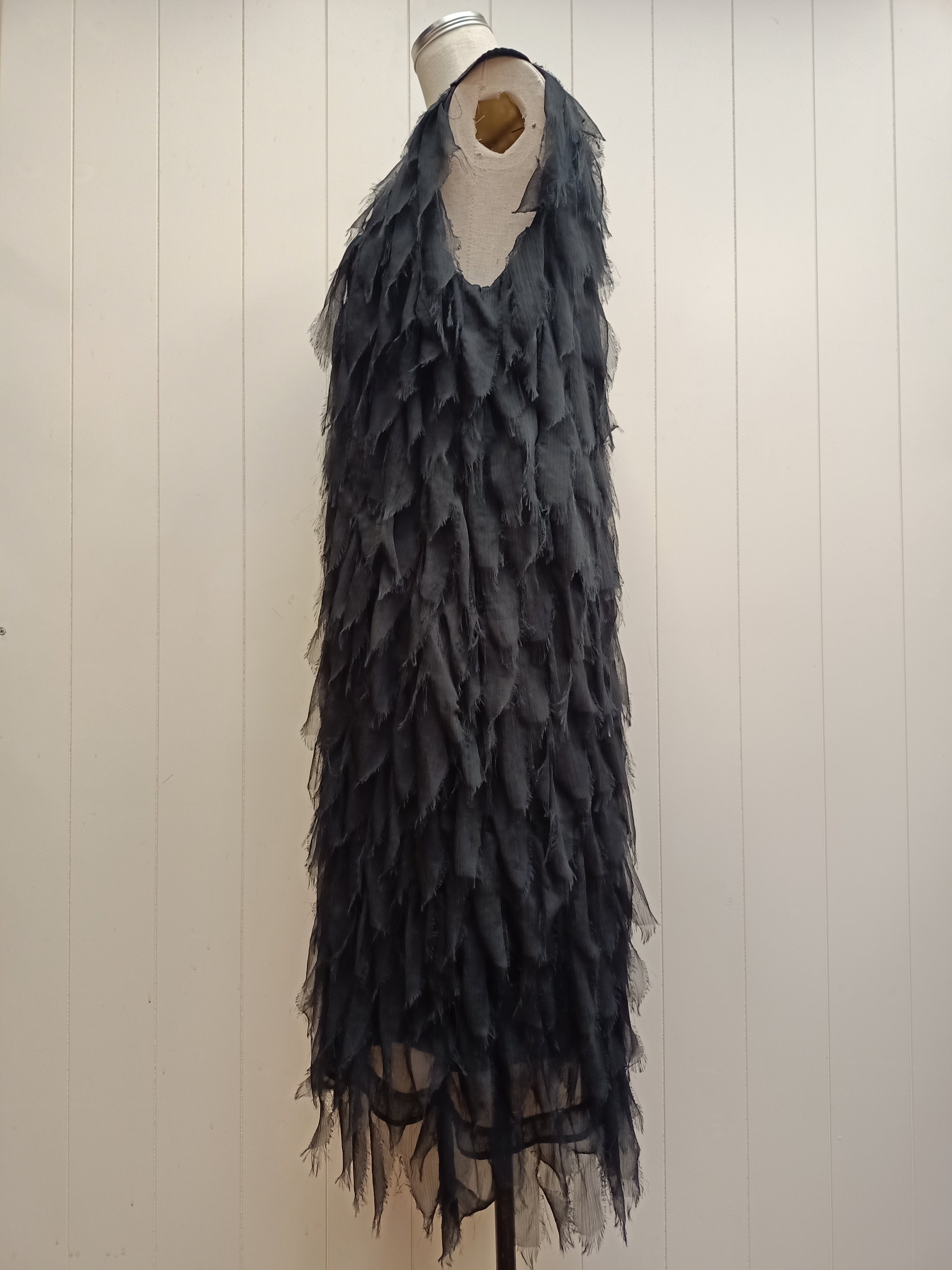 Kate Sylvester Ruffle Chiffon Dress