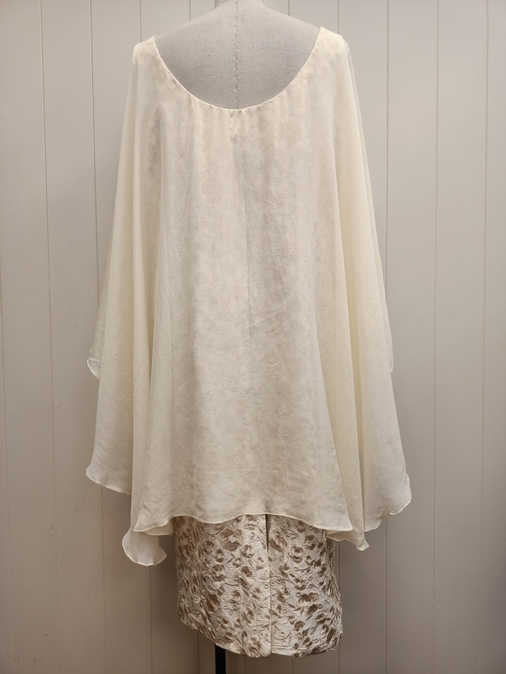 Kevin Moore Cape Overlay Dress