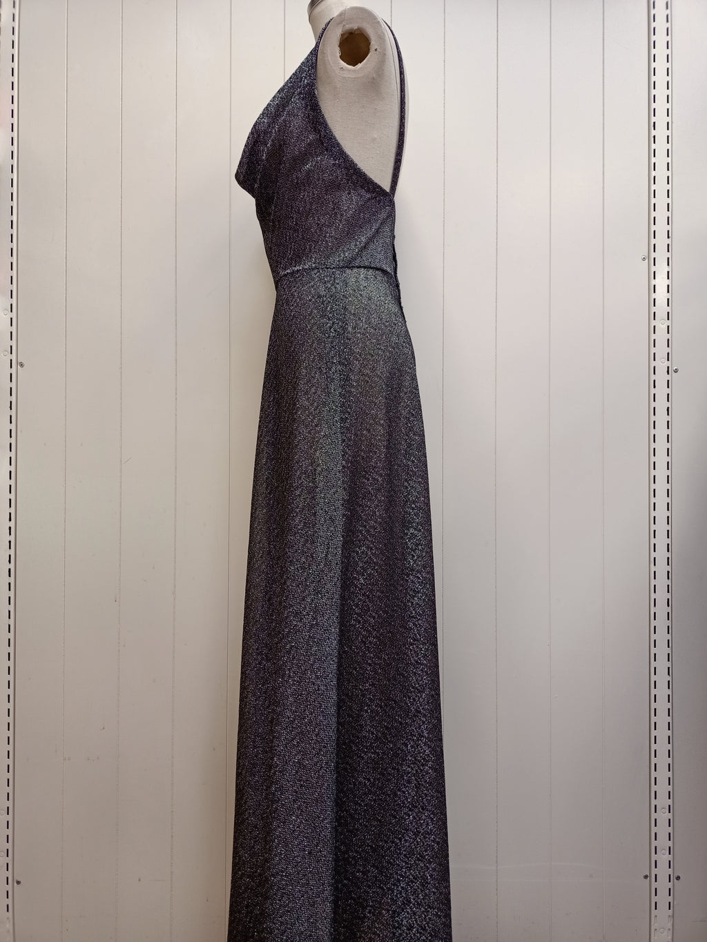 Vintage Sheer Sparkle Maxi Dress