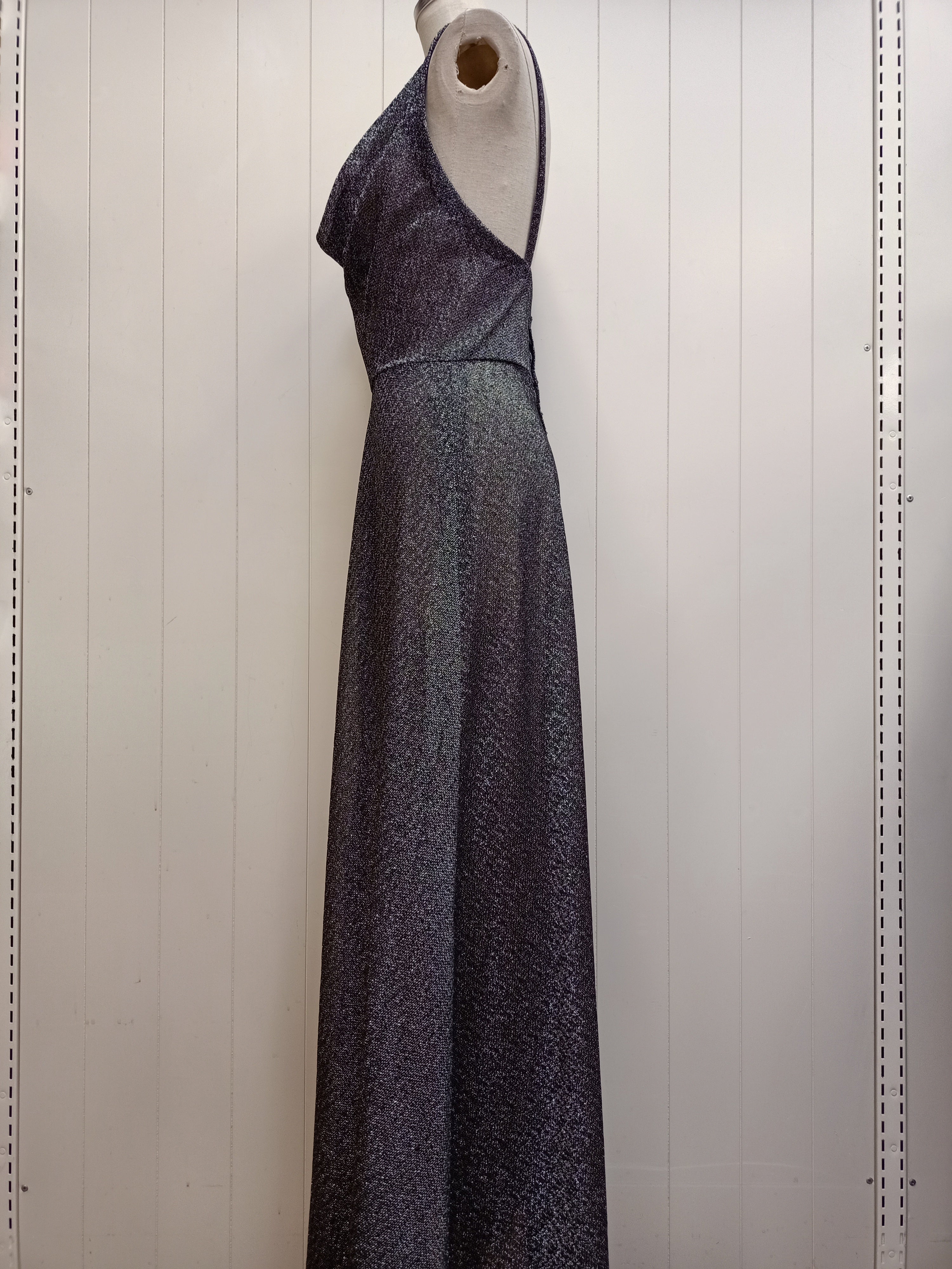 Vintage Sheer Sparkle Maxi Dress