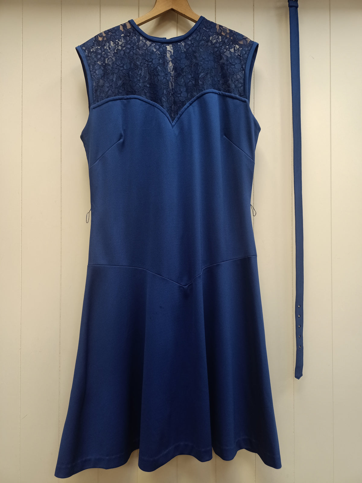 Vintage David Carmody Blue Lace Dress