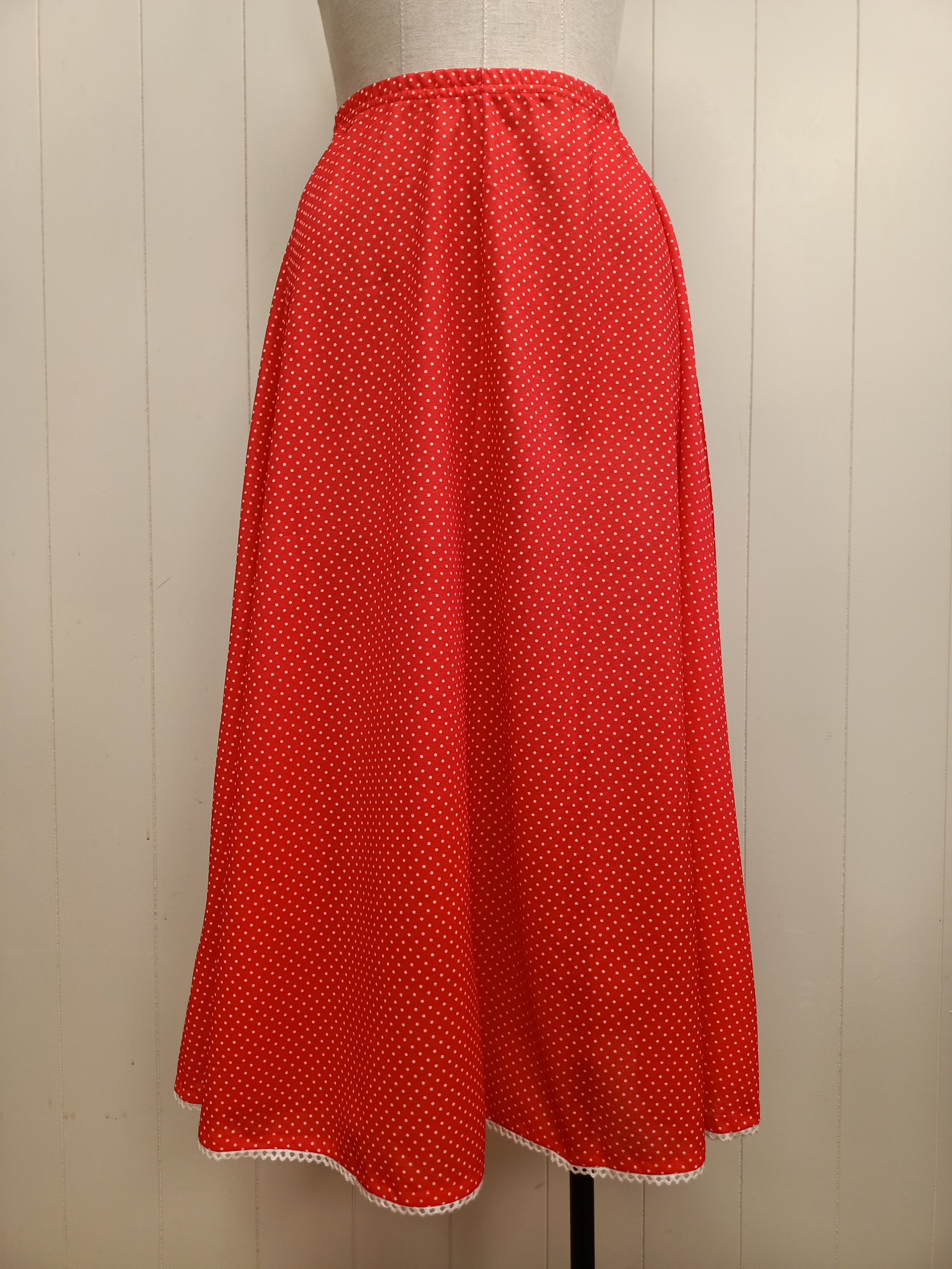 Vintage Red Polka Dot Skirt