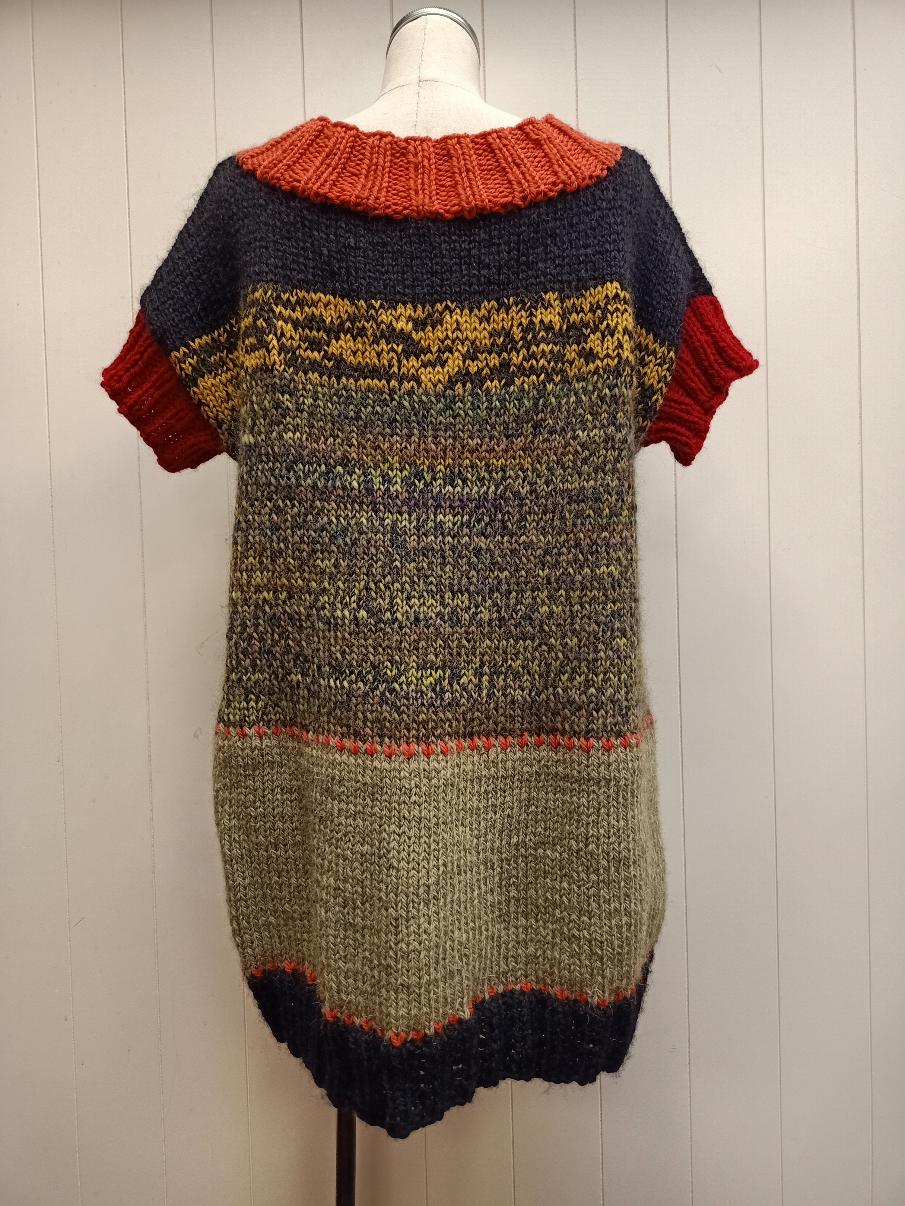 Vintage Cat Knit Sweater Shirt
