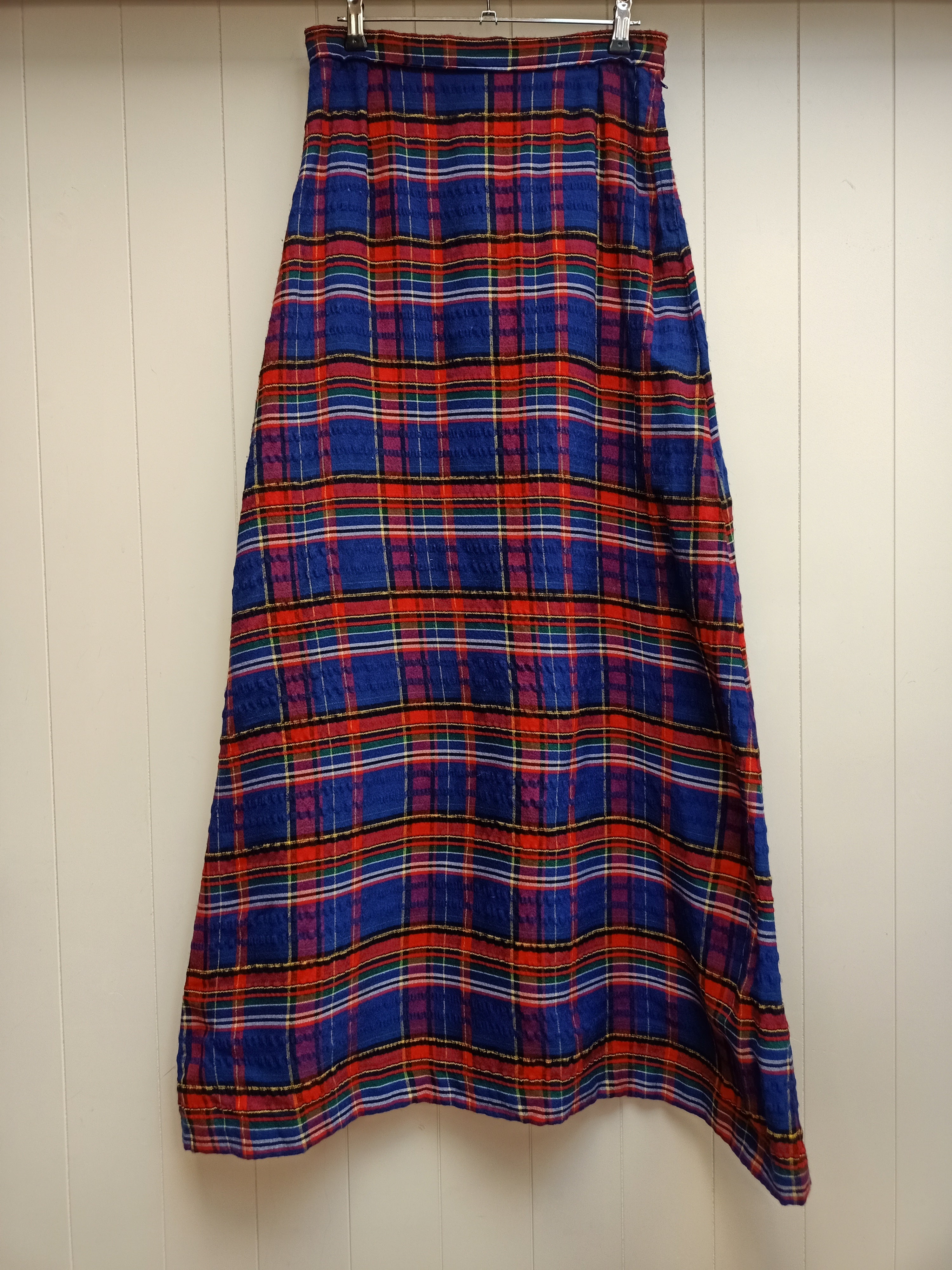 Vintage Hager Tartan Maxi Skirt