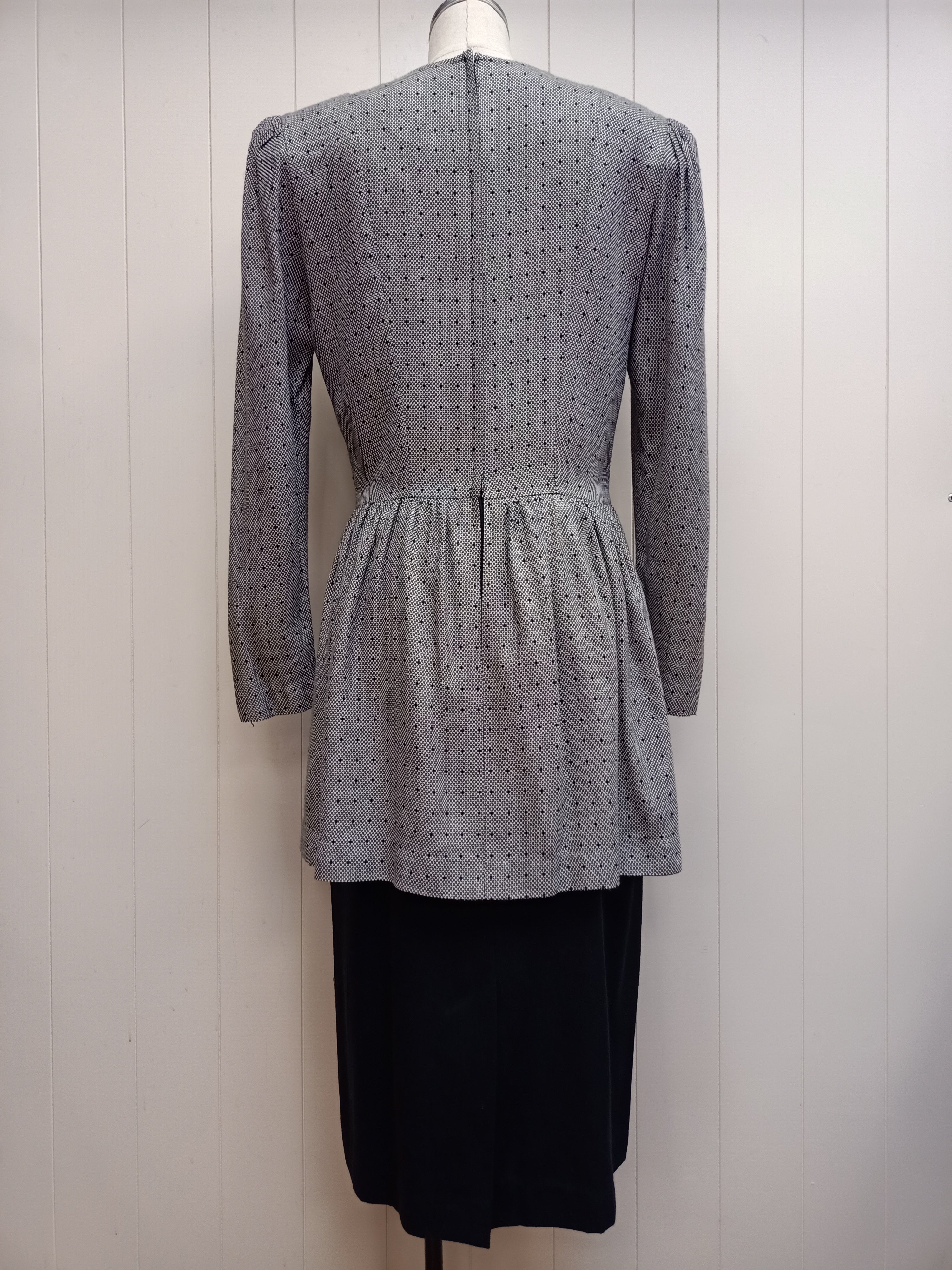 Vintage David Warren Peplum Dress