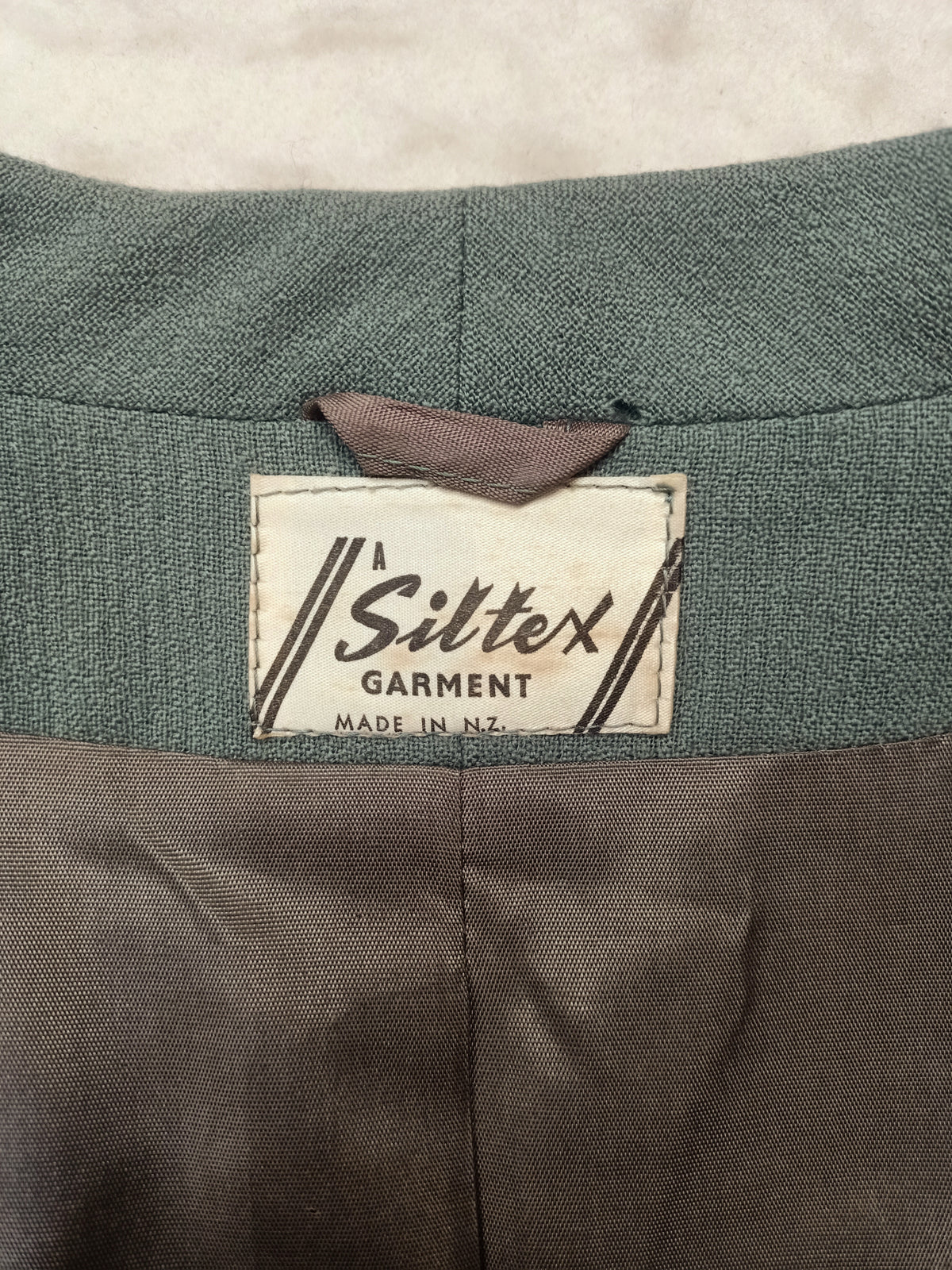 Vintage Siltex Sage Green Lightweight Coat