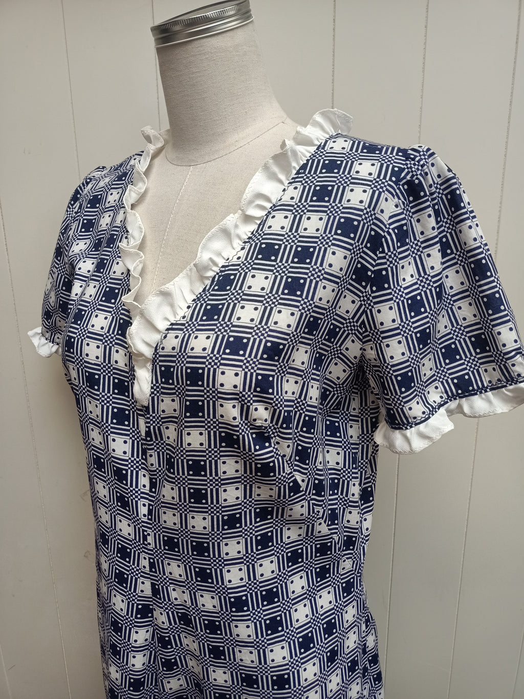 Vintage Dice Maxi Dress