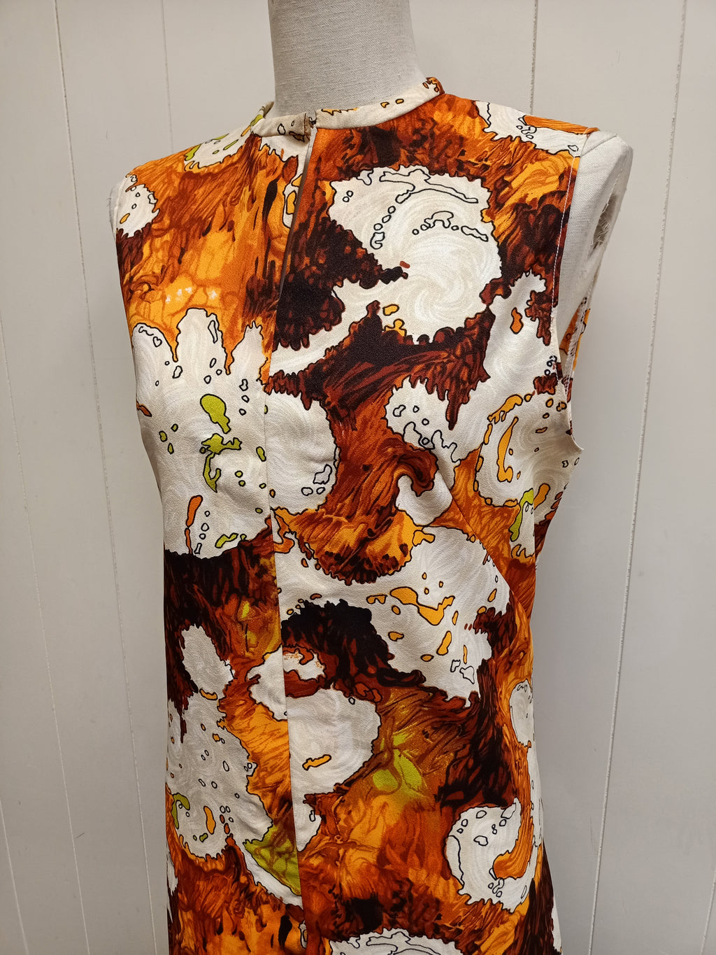 Vintage Psychedelic Longline Split Shirt