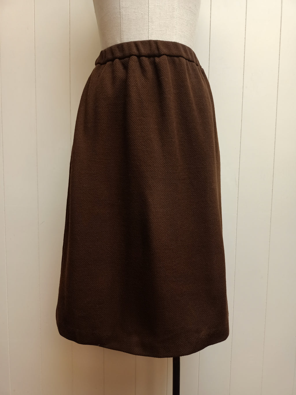 Vintage St Michael Brown Knit Skirt