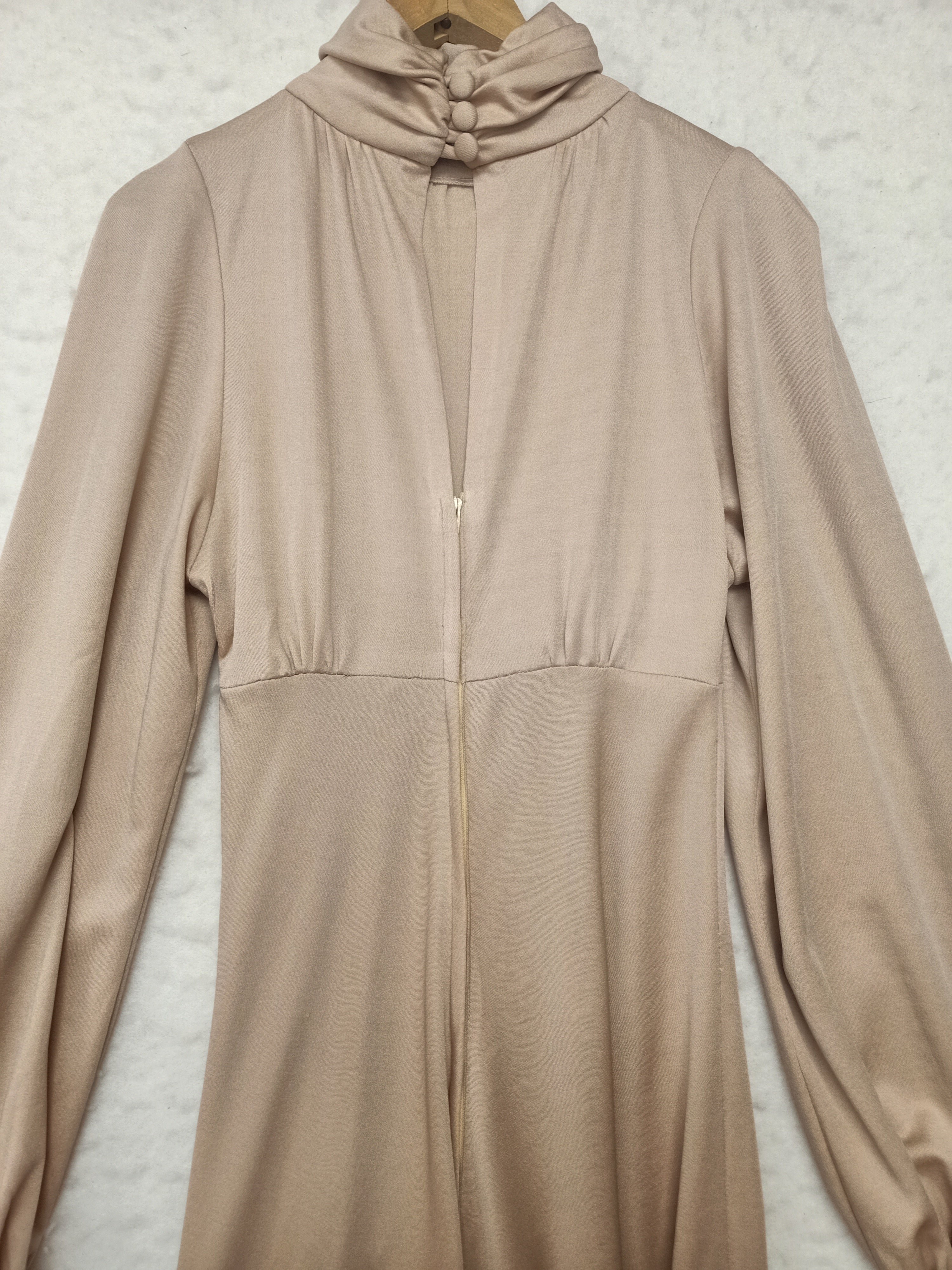 Vintage Thimble Beige Maxi Dress