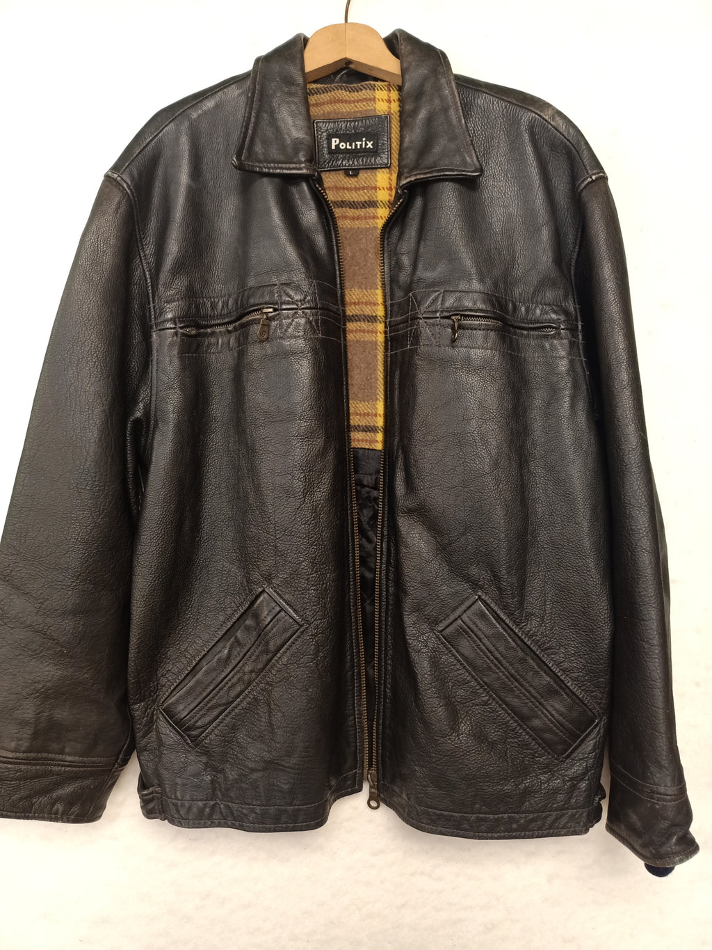 Politix Mens Leather Jacket