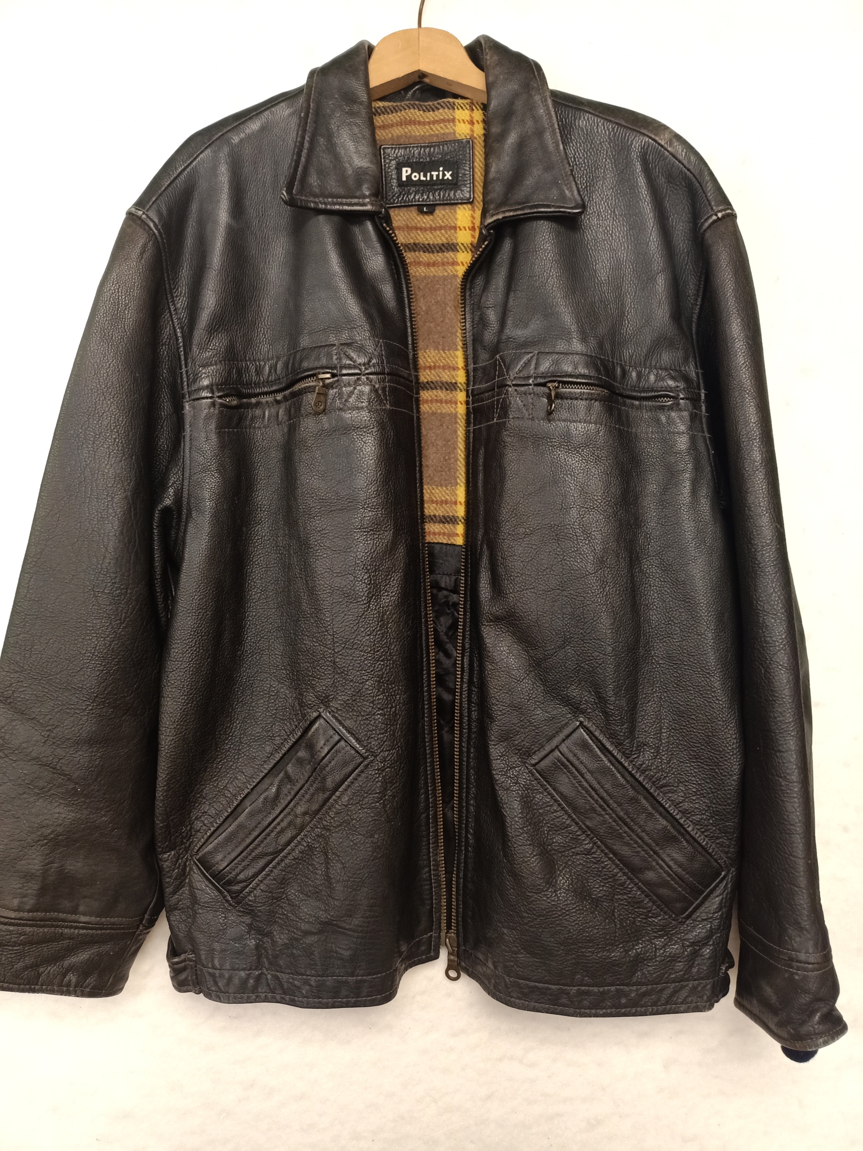 Politix Mens Leather Jacket