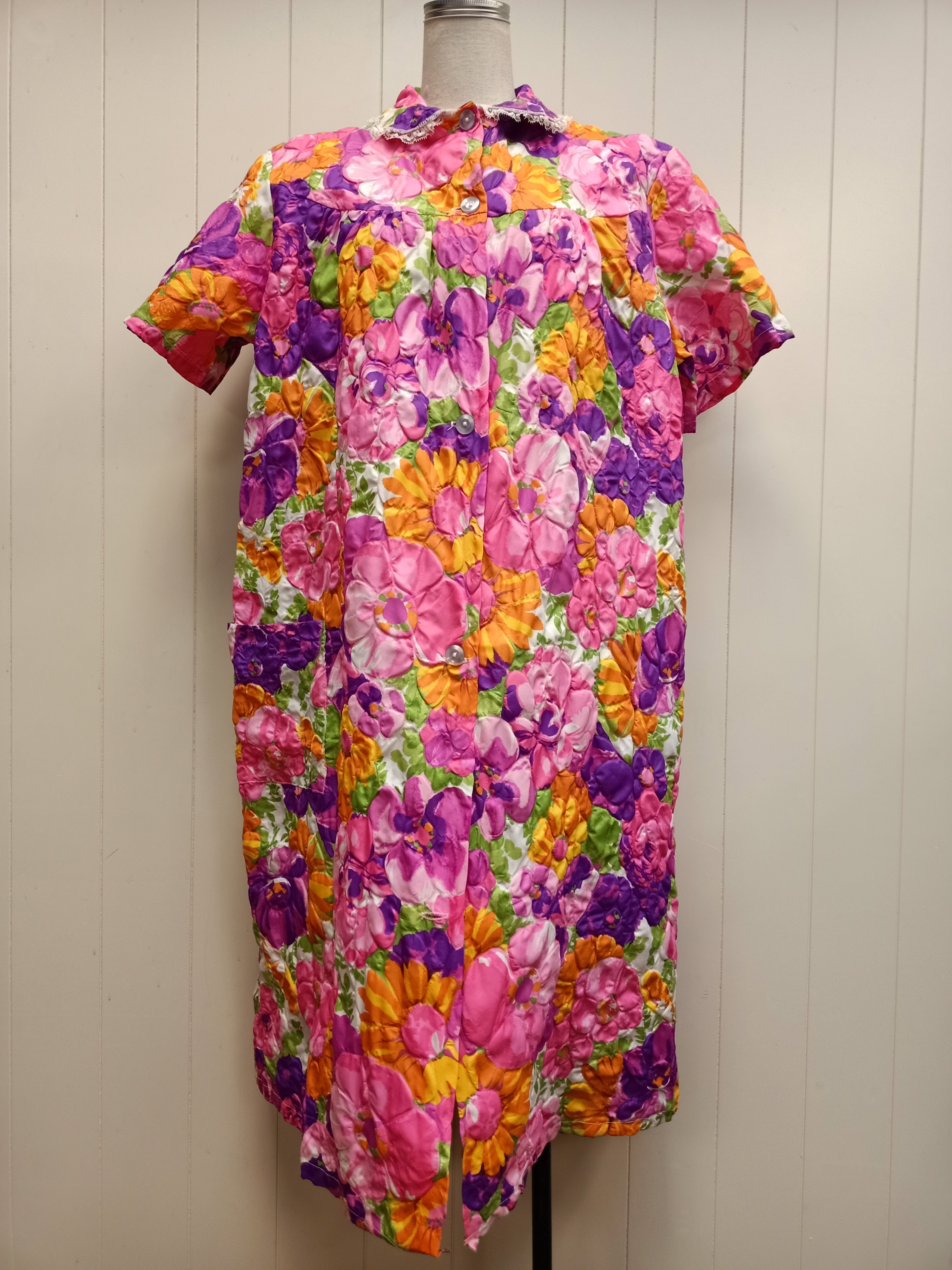Vintage Puffed Short Sleeve Overcoat