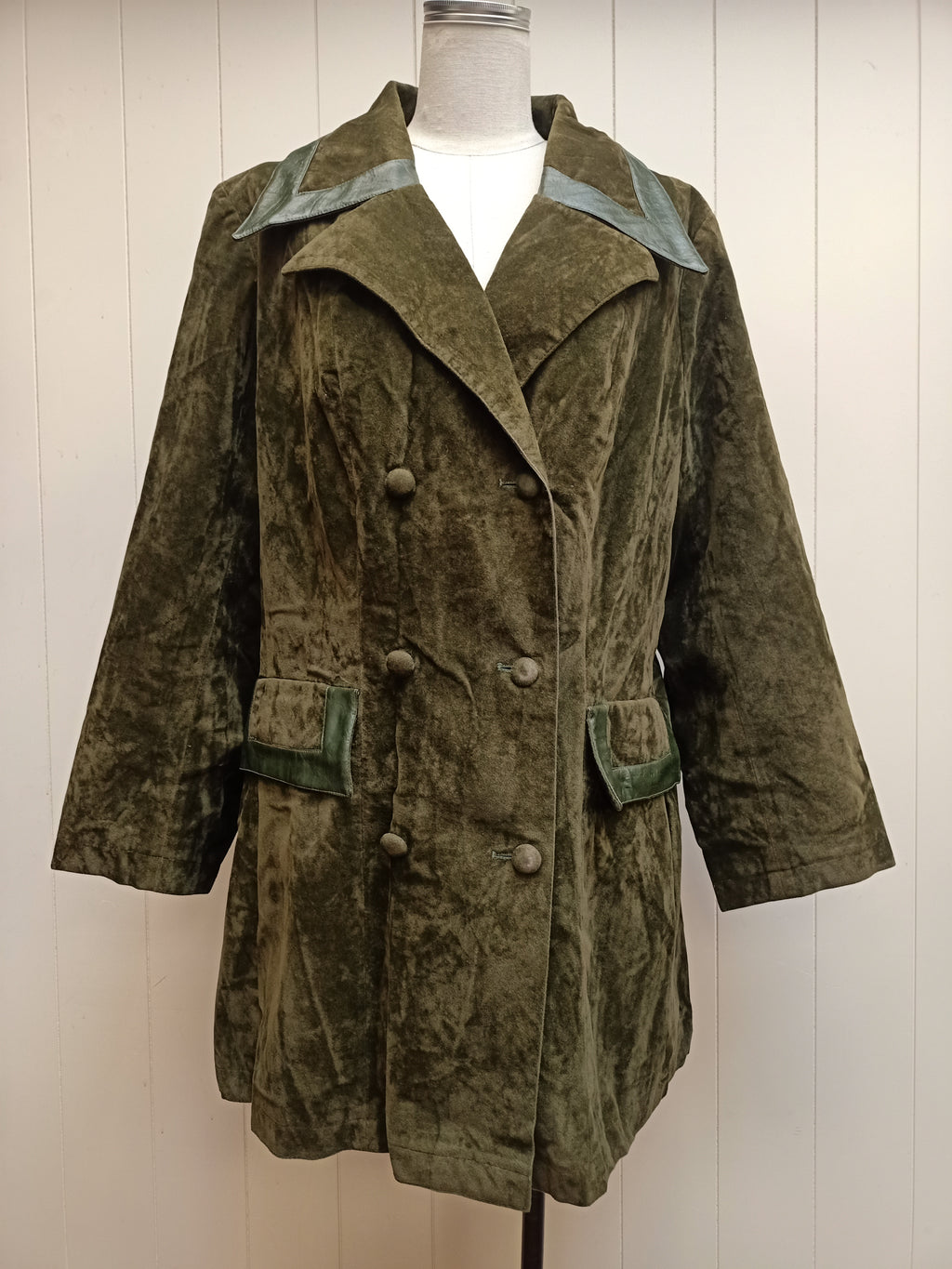 Vintage Clive Green Faux Suede Jacket