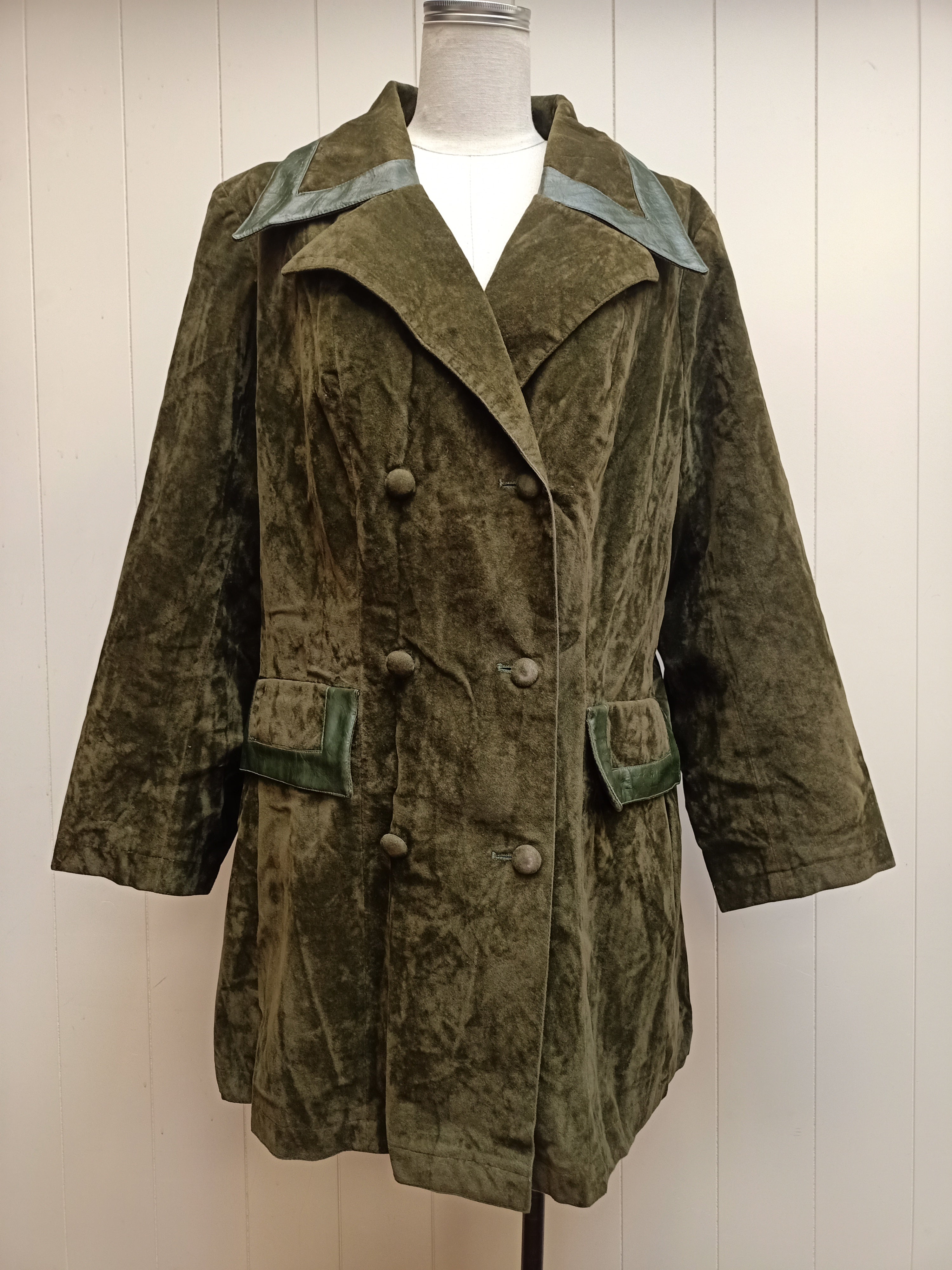 Vintage Clive Green Faux Suede Jacket
