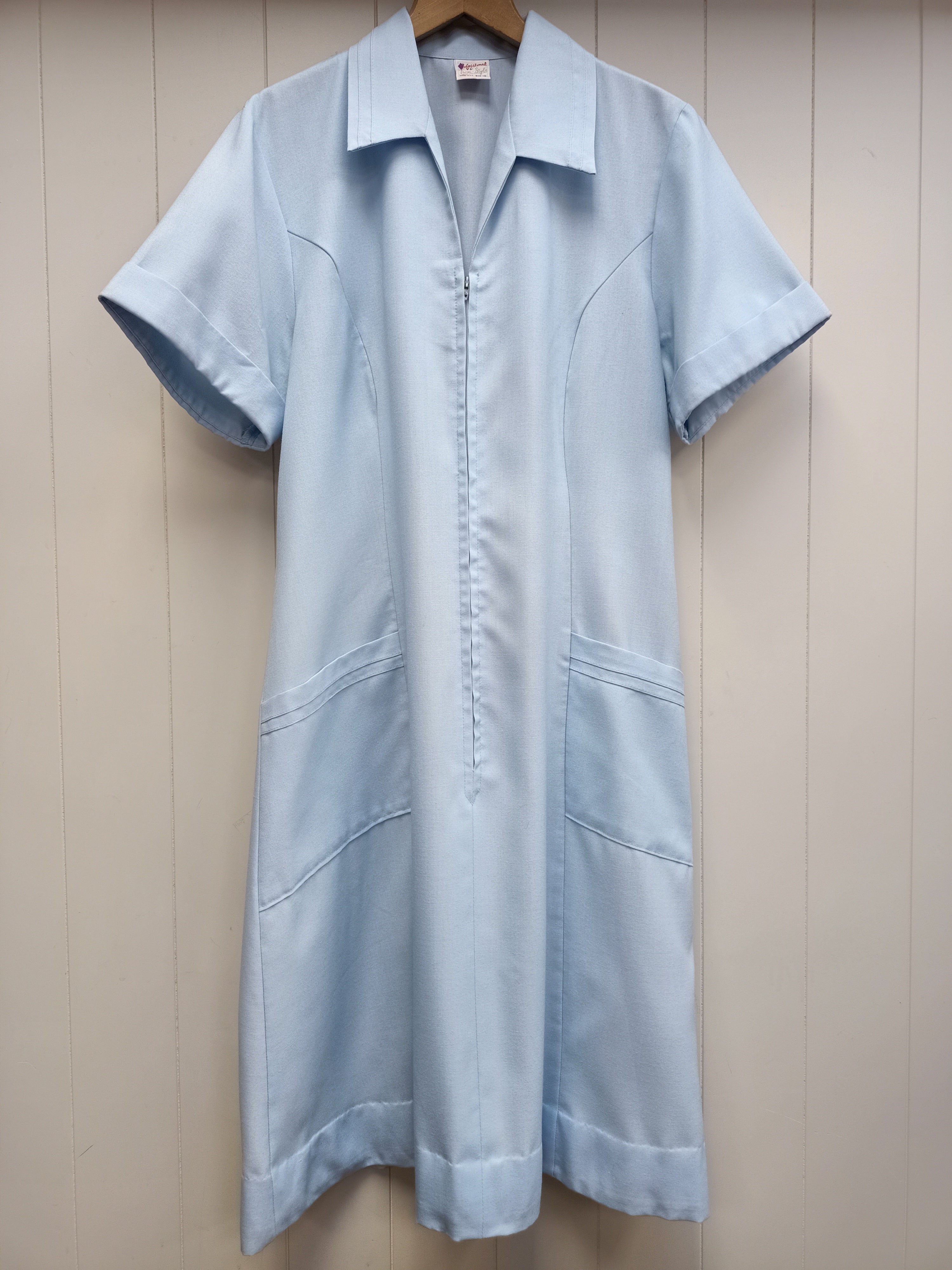 Vintage Professional & Trim Style Blue Dress