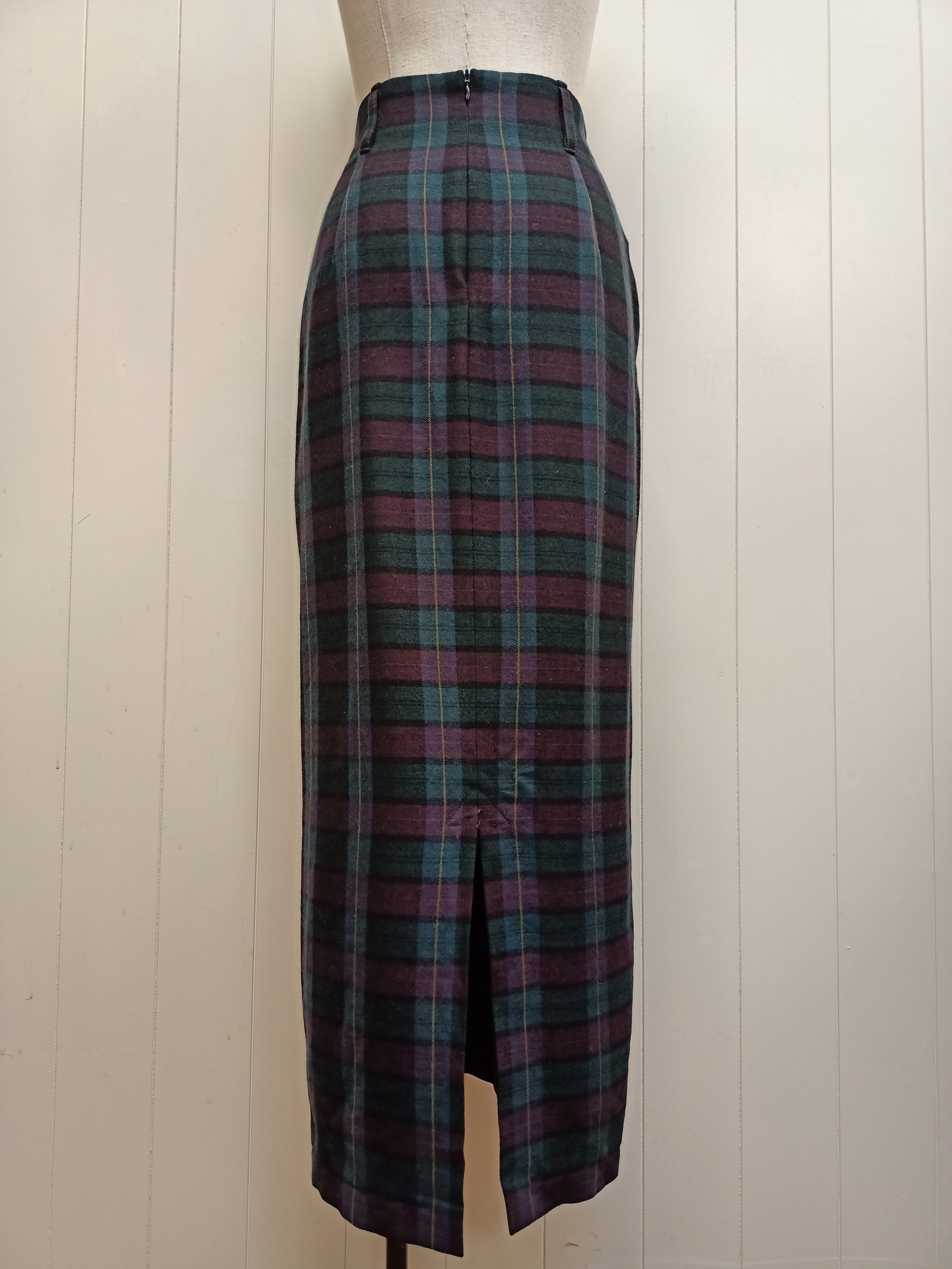 Vintage Country Road Plaid Skirt