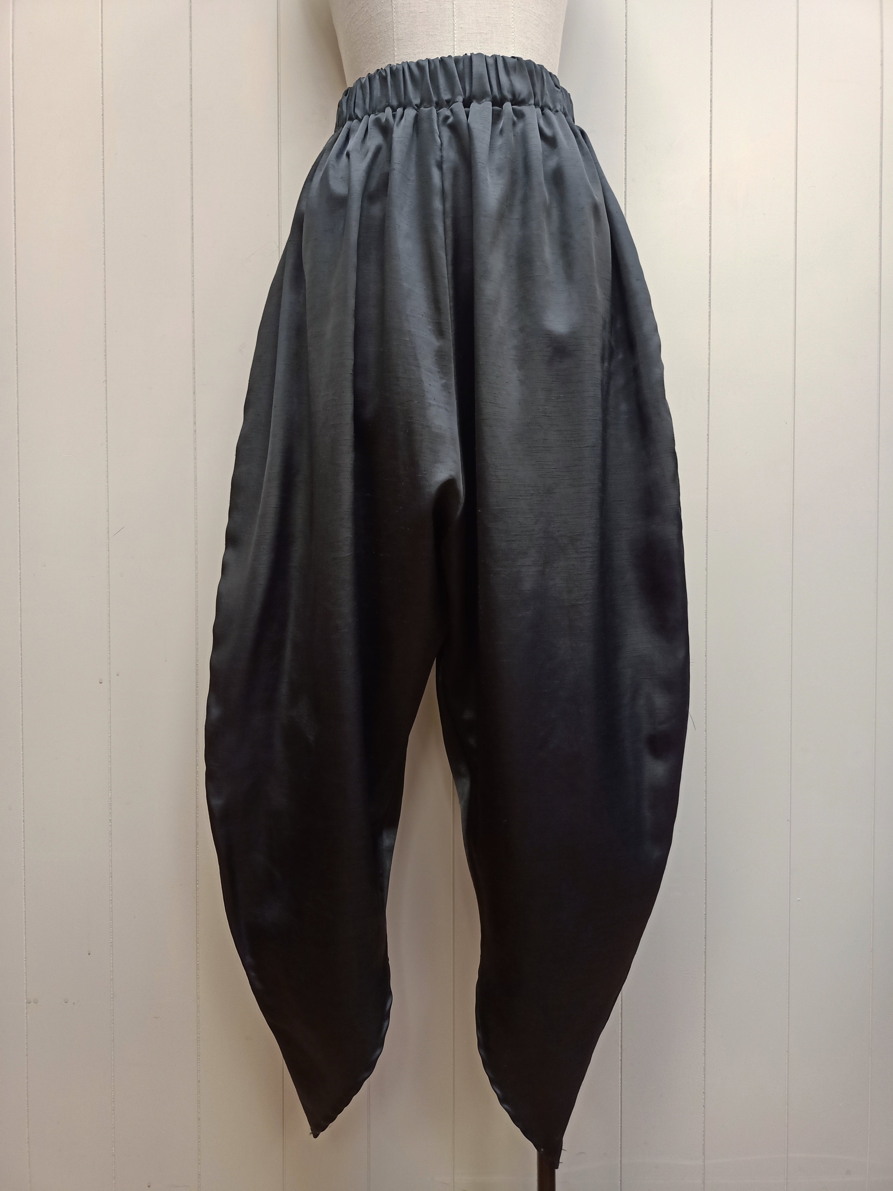 Vintage Slub Satin Hammer Pants