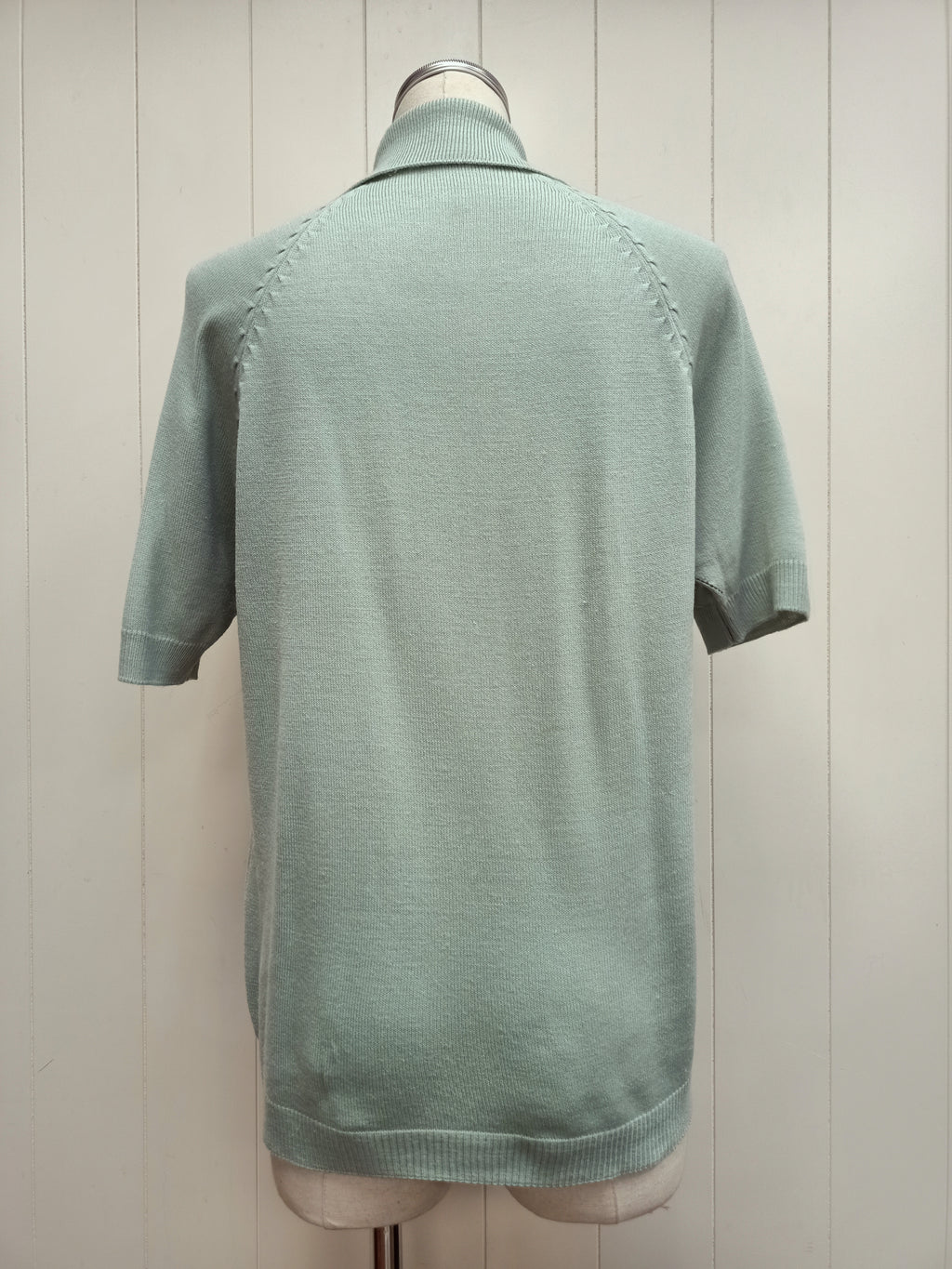 Vintage Mint Short Sleeve Cardigan