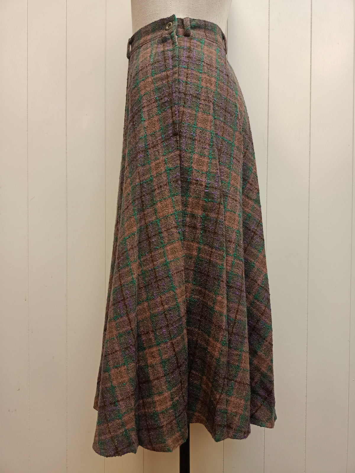 Vintage Trudy Plaid Skirt