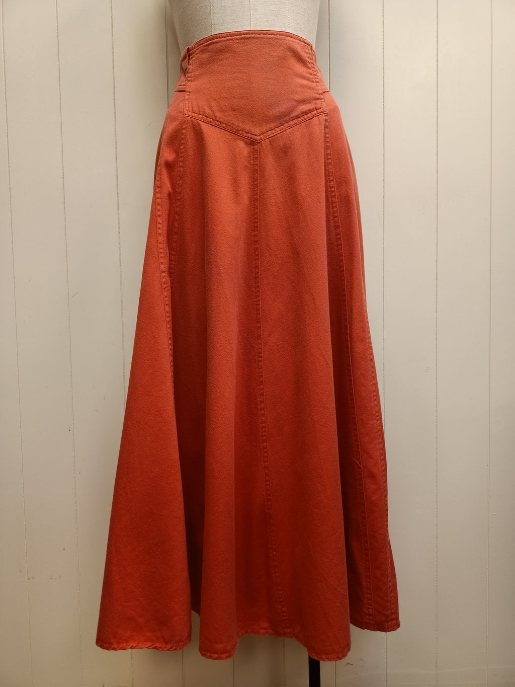 Vintage Maze Burnt Orange Skirt