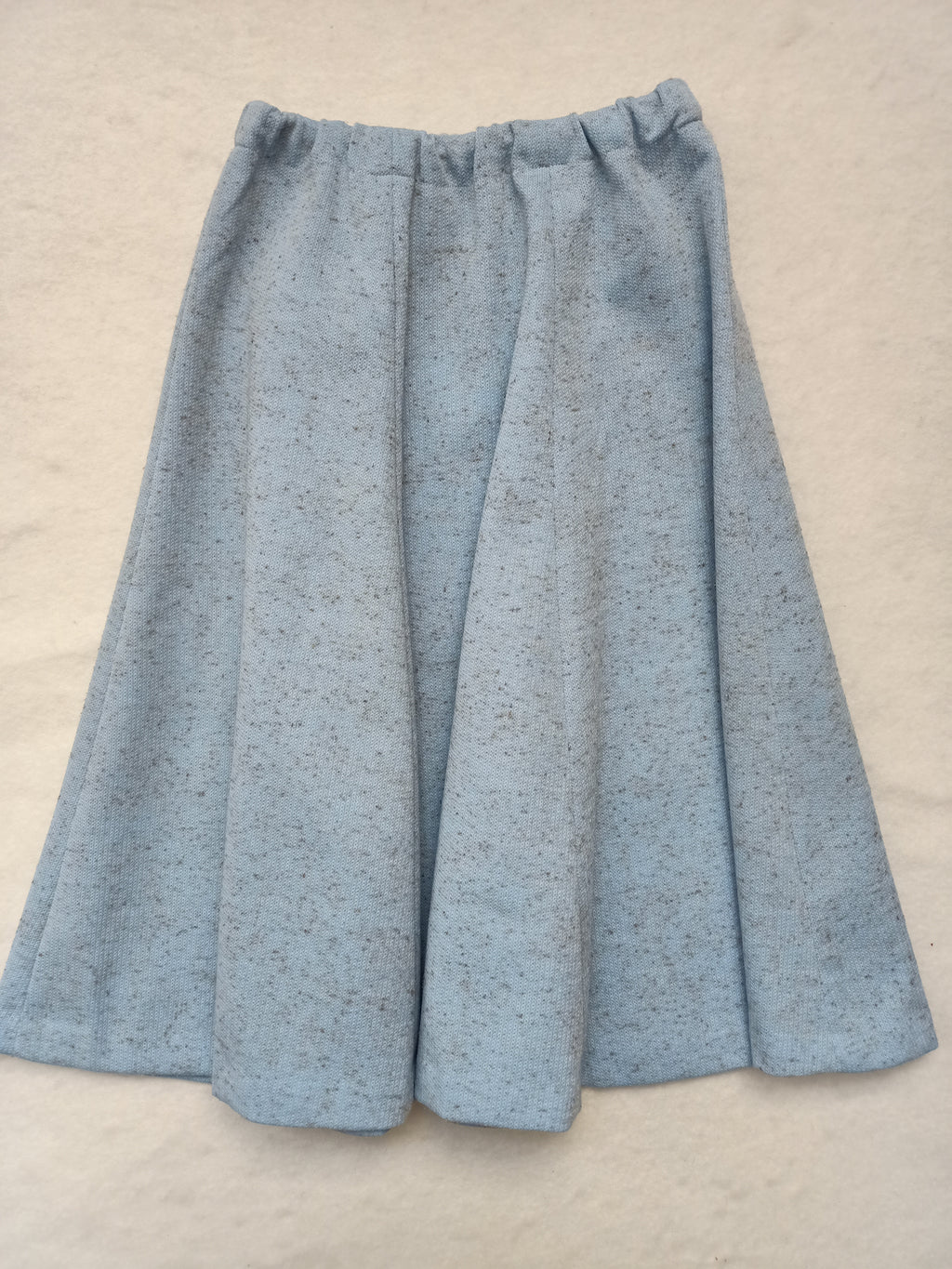 Vintage Pale Blue Marle Knit Skirt
