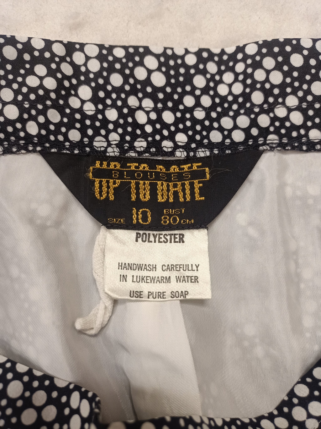 Vintage Up To Date Spotted Border Skirt
