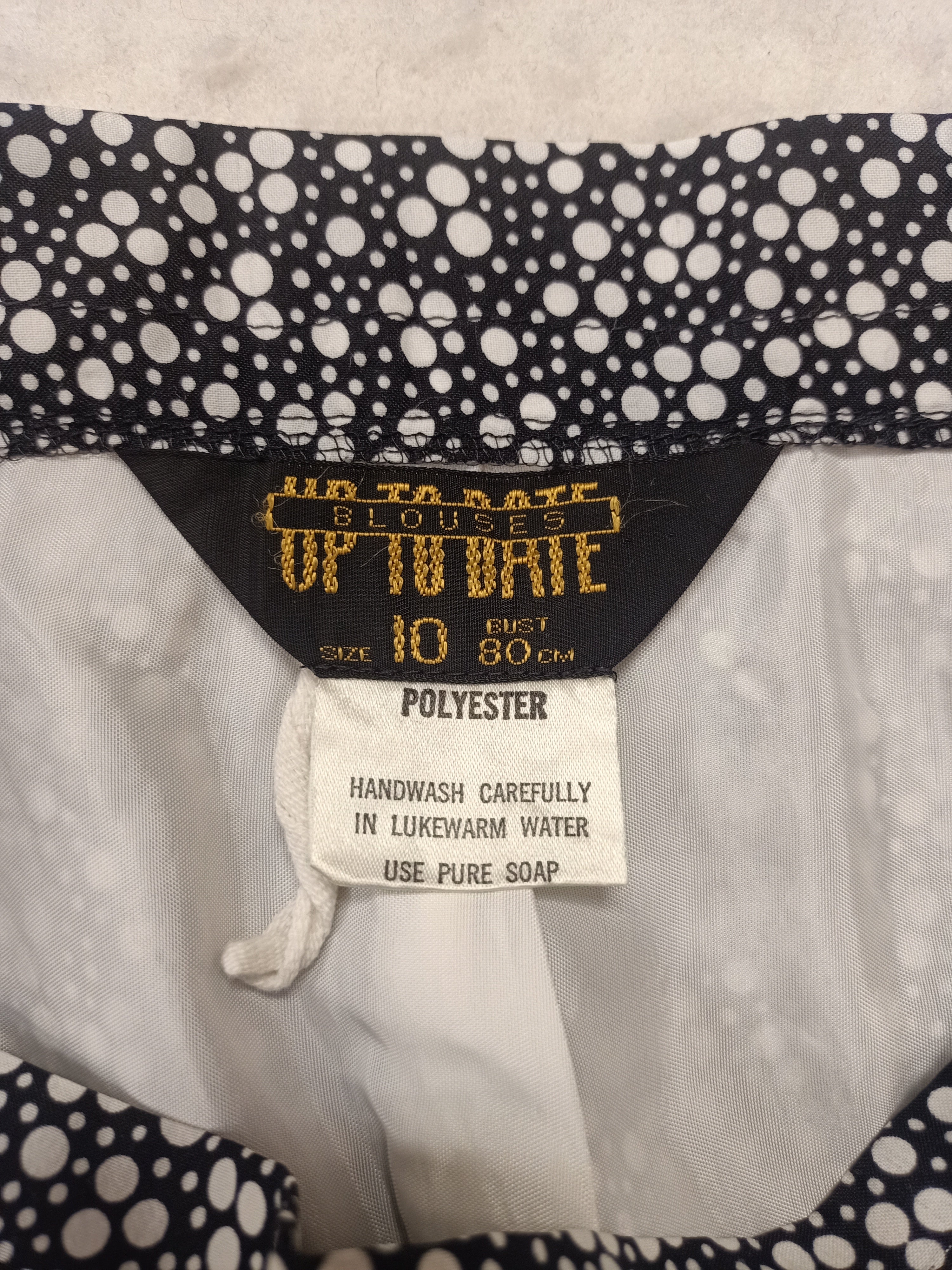Vintage Up To Date Spotted Border Skirt