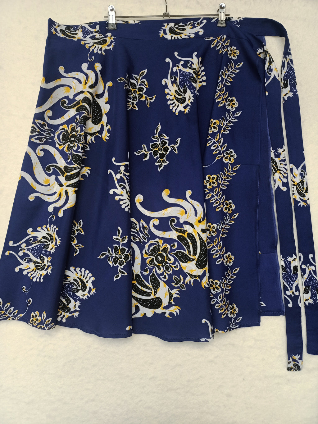 Vintage Bird & Floral Wrap Skirt