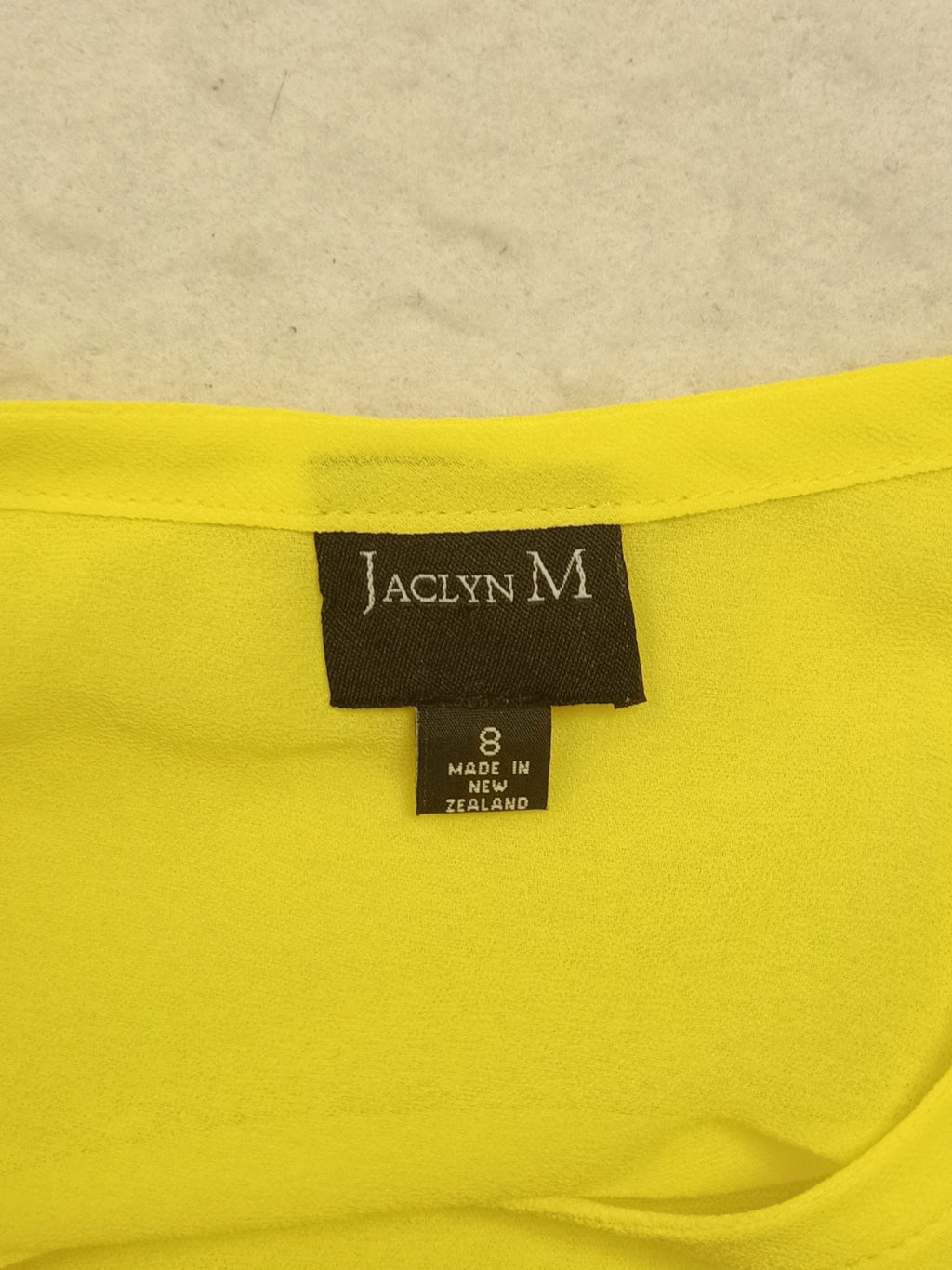 Jaclyn M Neon Yellow Ruffle Shirt