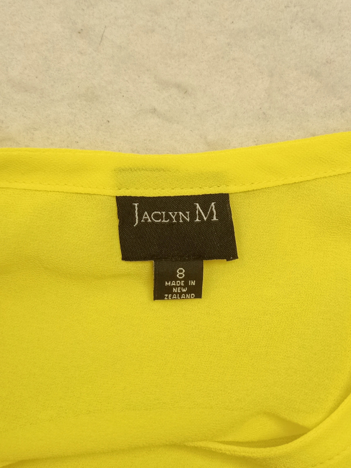 Jaclyn M Neon Yellow Ruffle Shirt