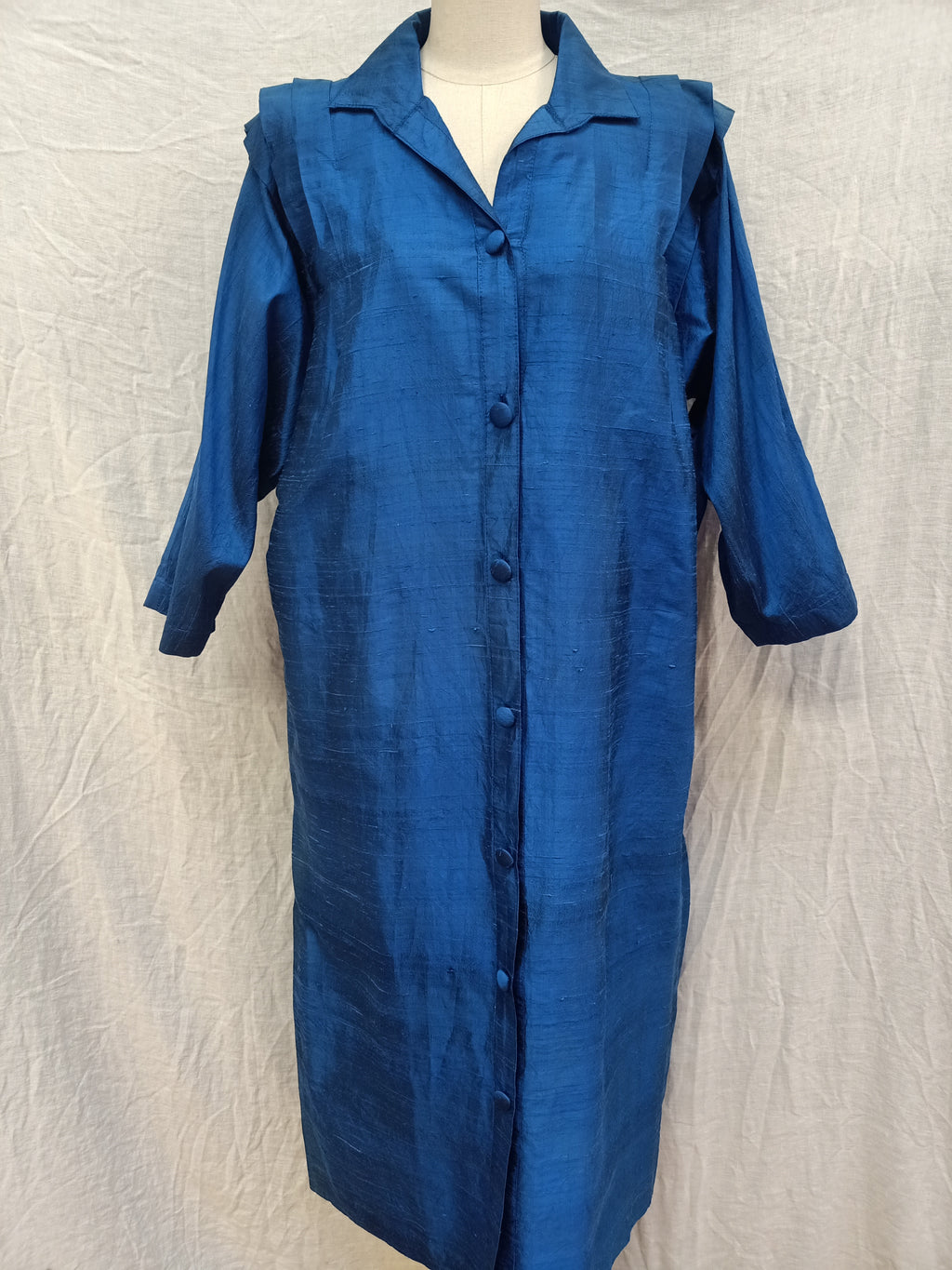 Vintage Slub Satin Dress