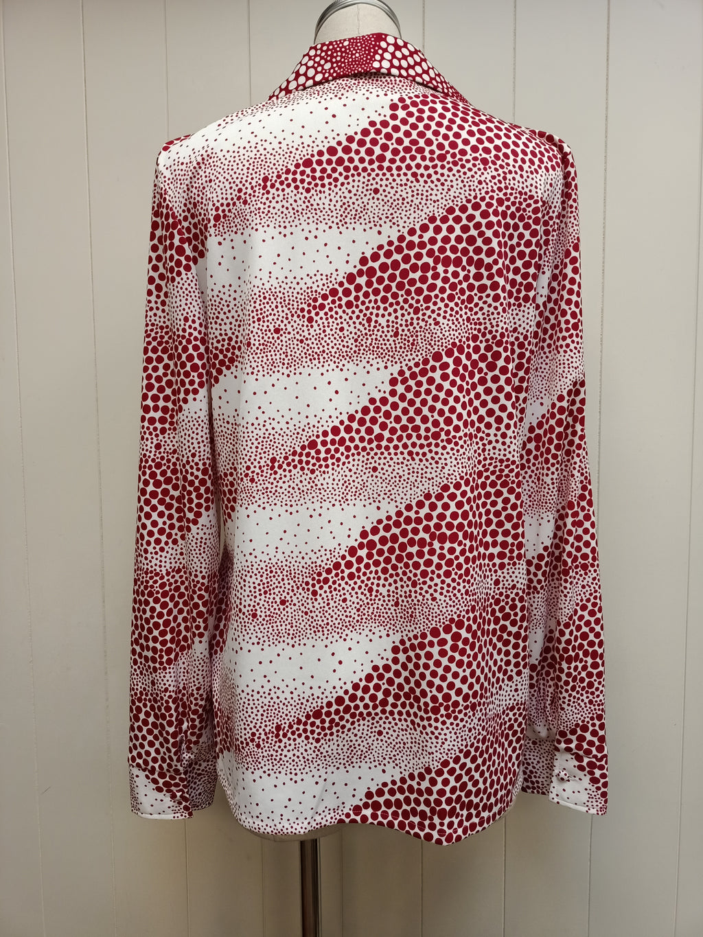 Vintage Lady Lichfield Polka Dot Illusion Shirt