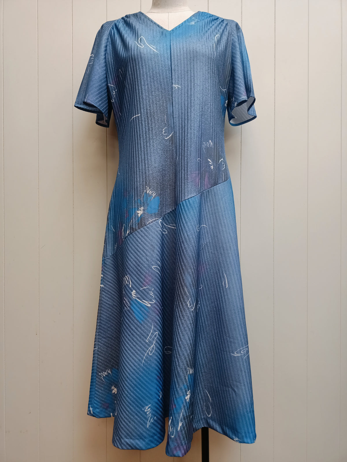 Vintage Osti Fashions Assymetric Drop Waist Dress