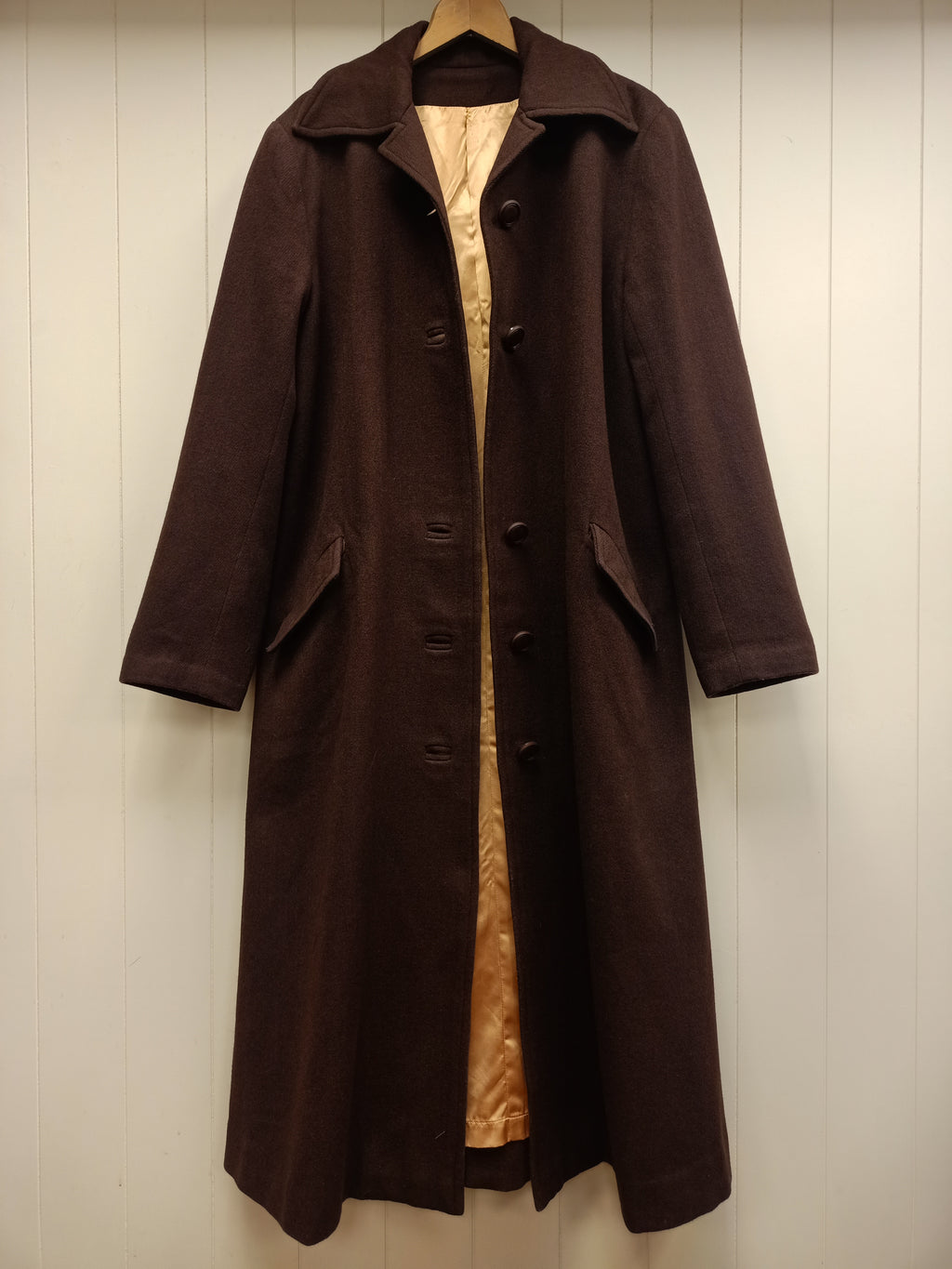 Vintage Brown Jersey Coat