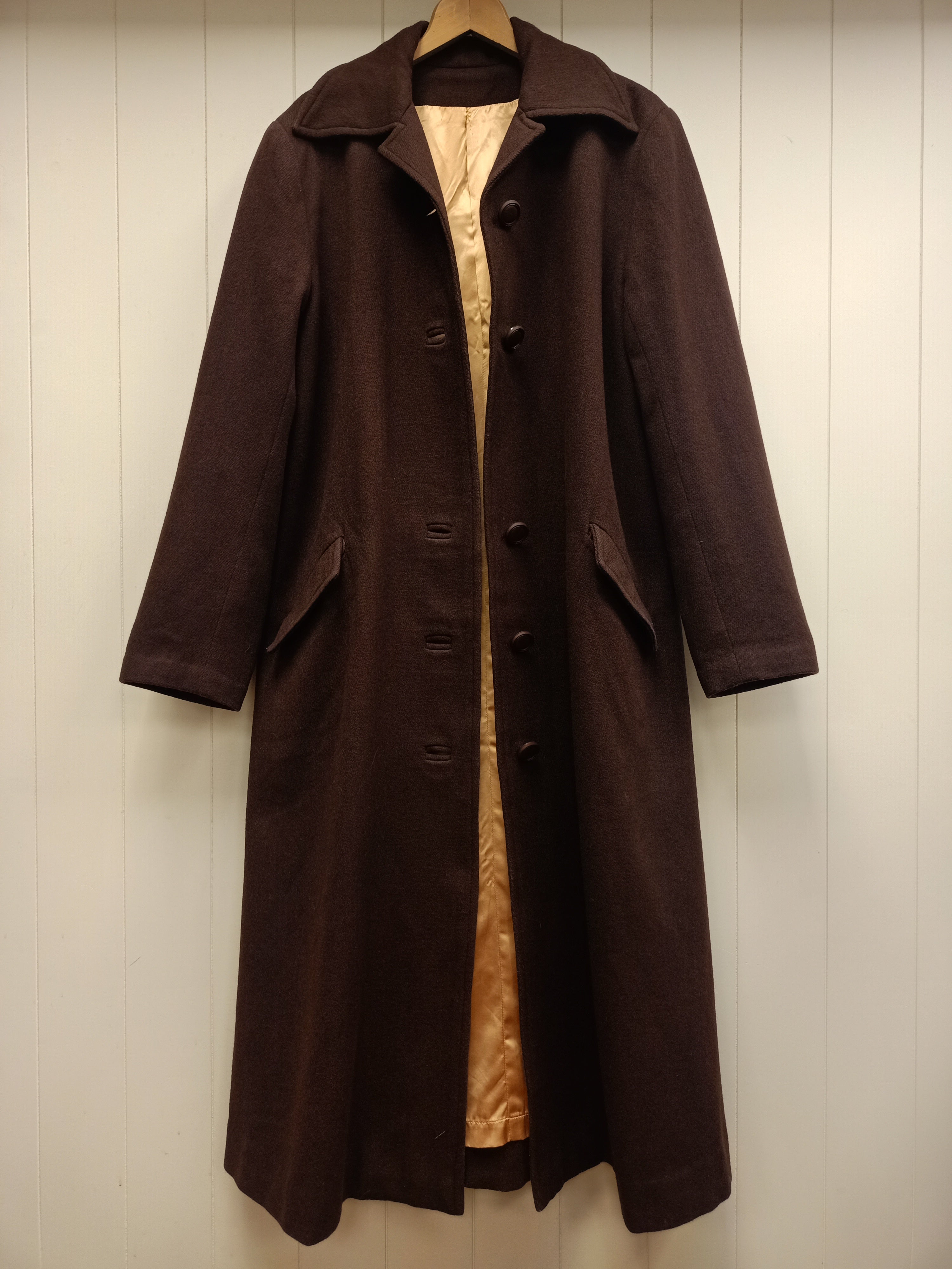Vintage Brown Jersey Coat