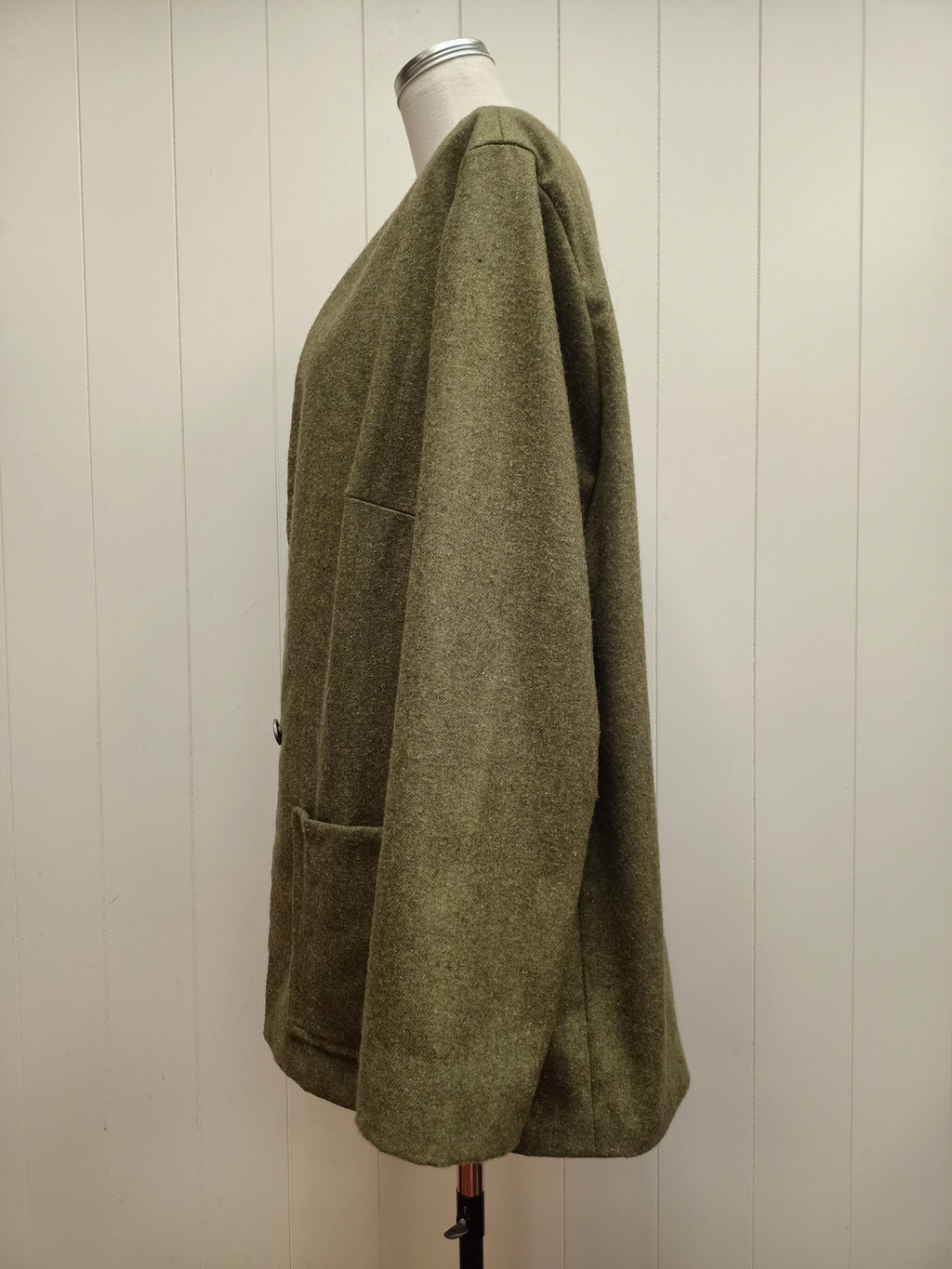 Vintage Green Open Jacket