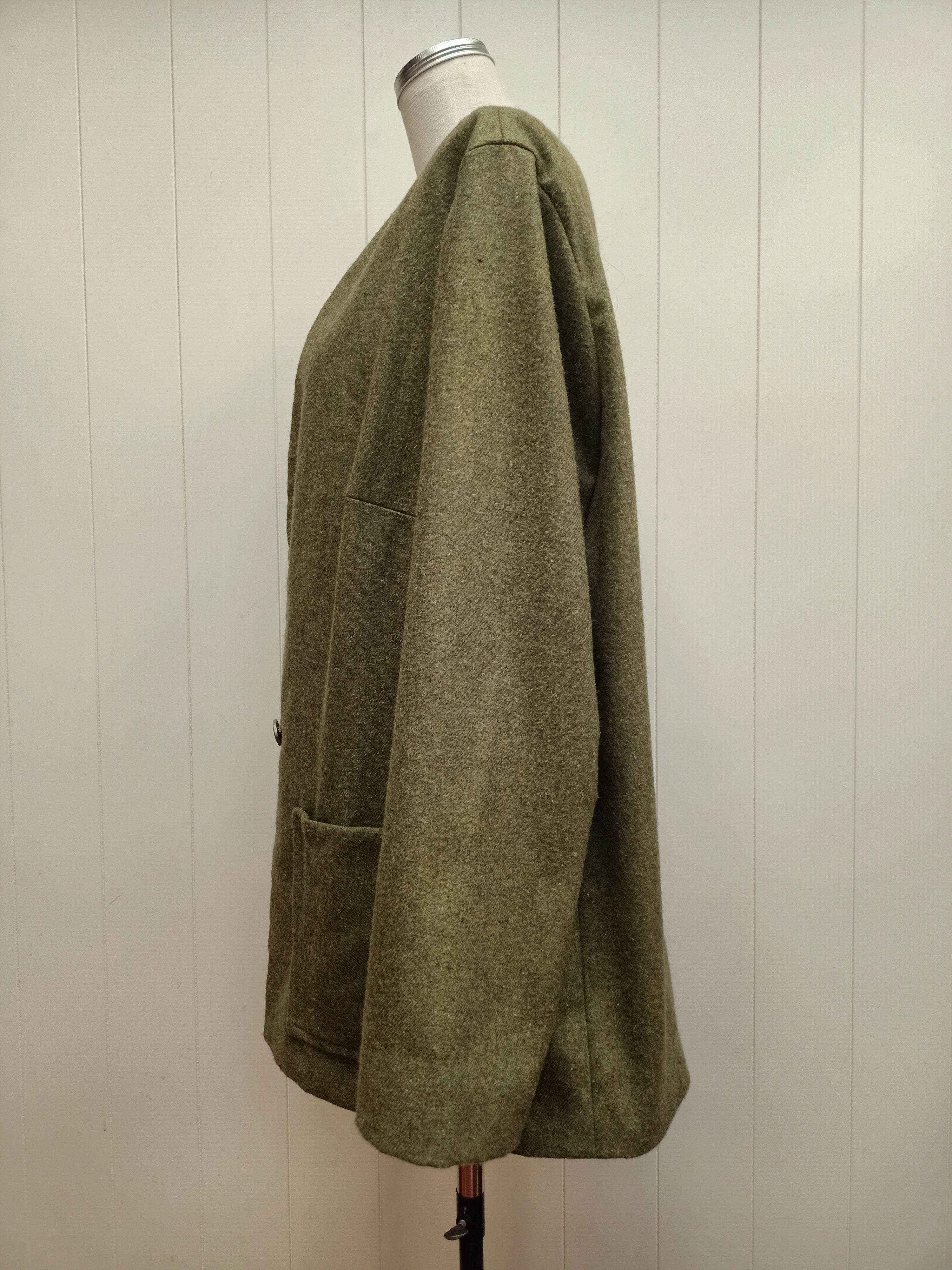 Vintage Green Open Jacket