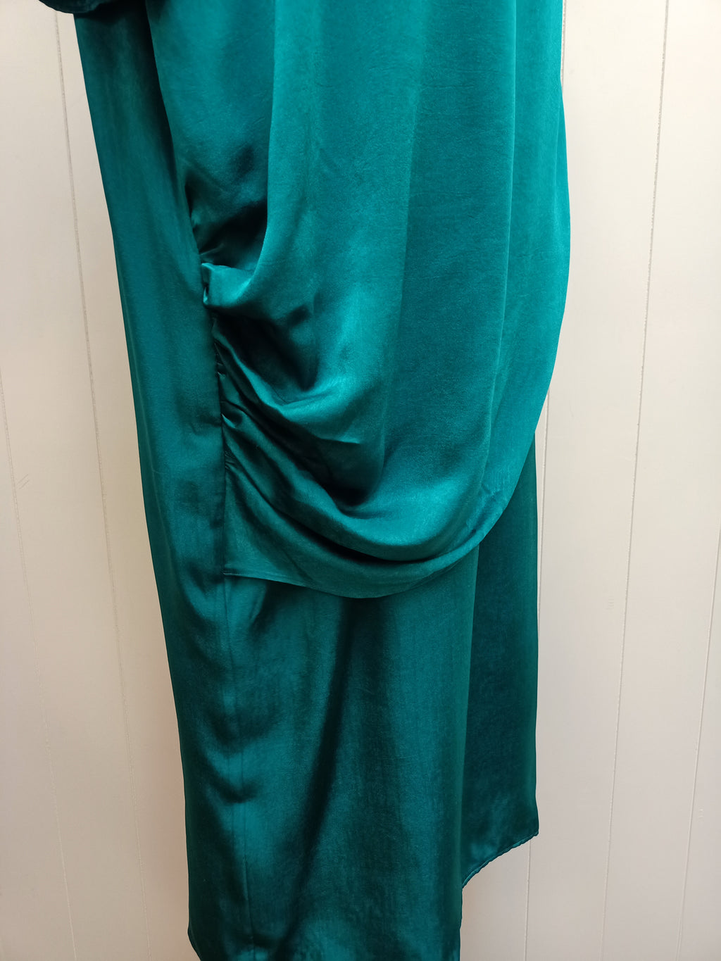 Vintage Teal Draped Dress