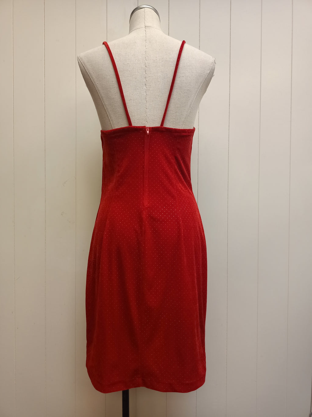 Poly Fashion U.S.A. Red Velvet Dress