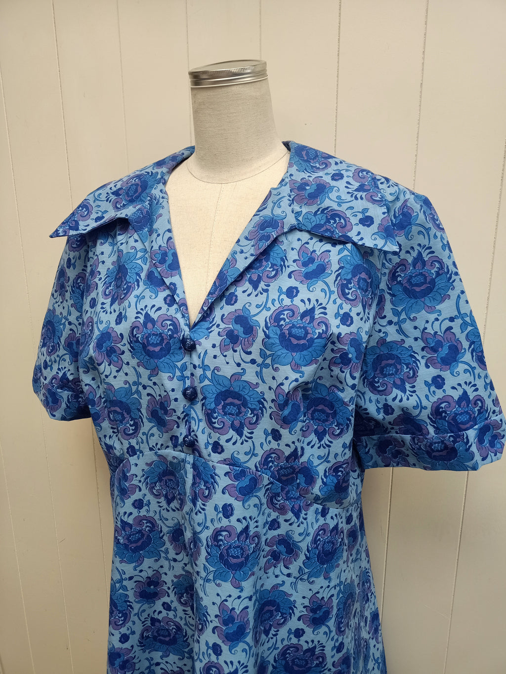 Vintage Paisley Floral Dress